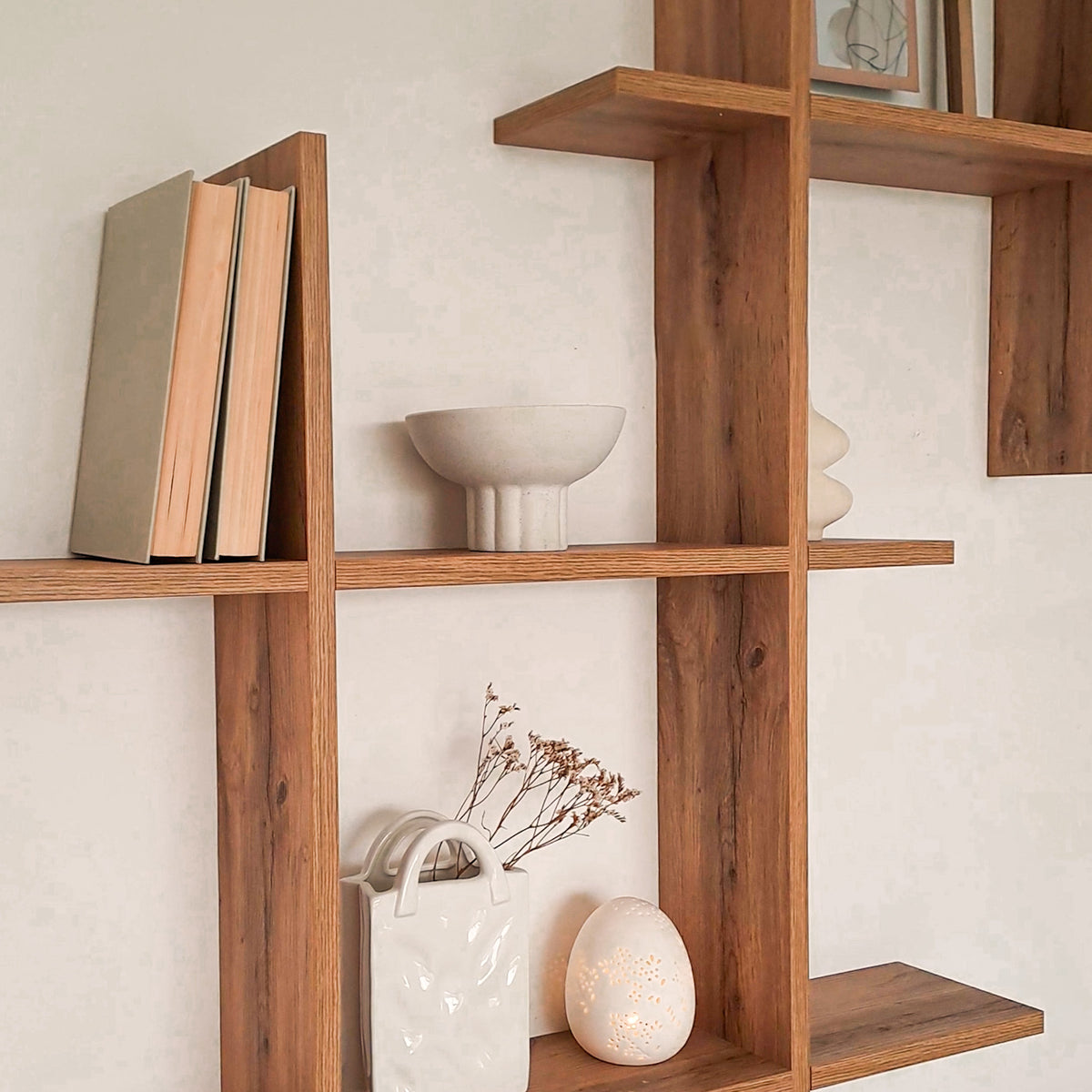 Angelica Shelves # Rustic Oak