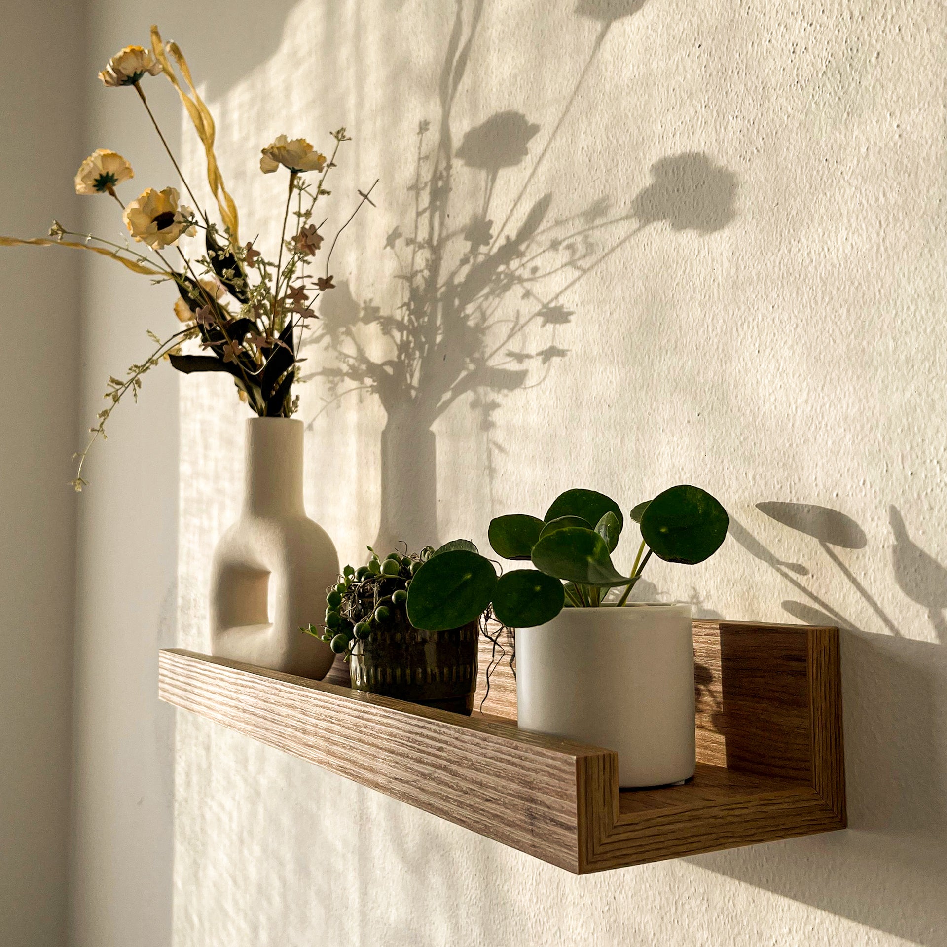 Set of 2 First picture shelves, 60 cm, Rustic Oak - Set image 1