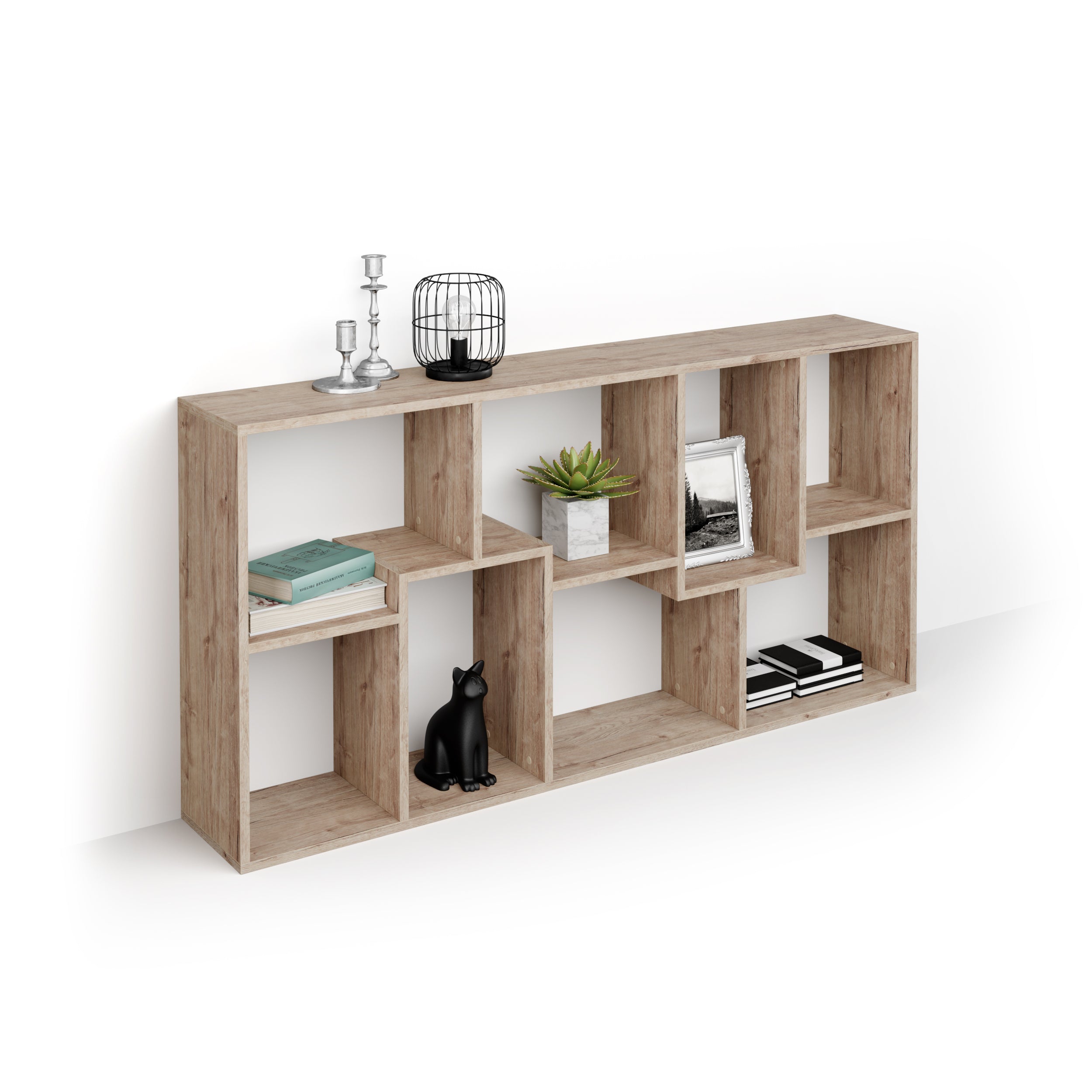 Iacopo XS Bücherregal (160,8 x 80 cm), Eiche