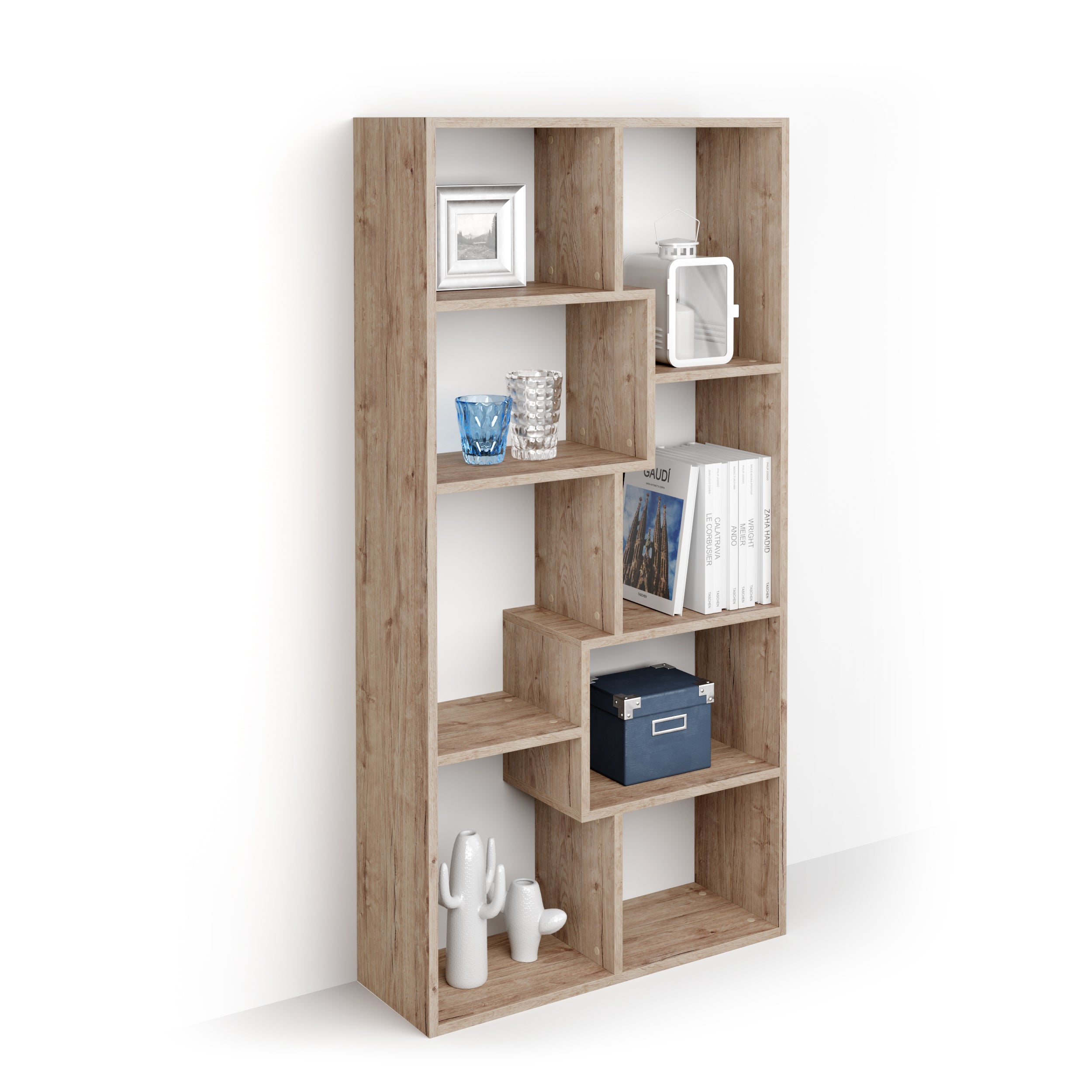 Iacopo XS Bücherregal (160,8 x 80 cm), Eiche