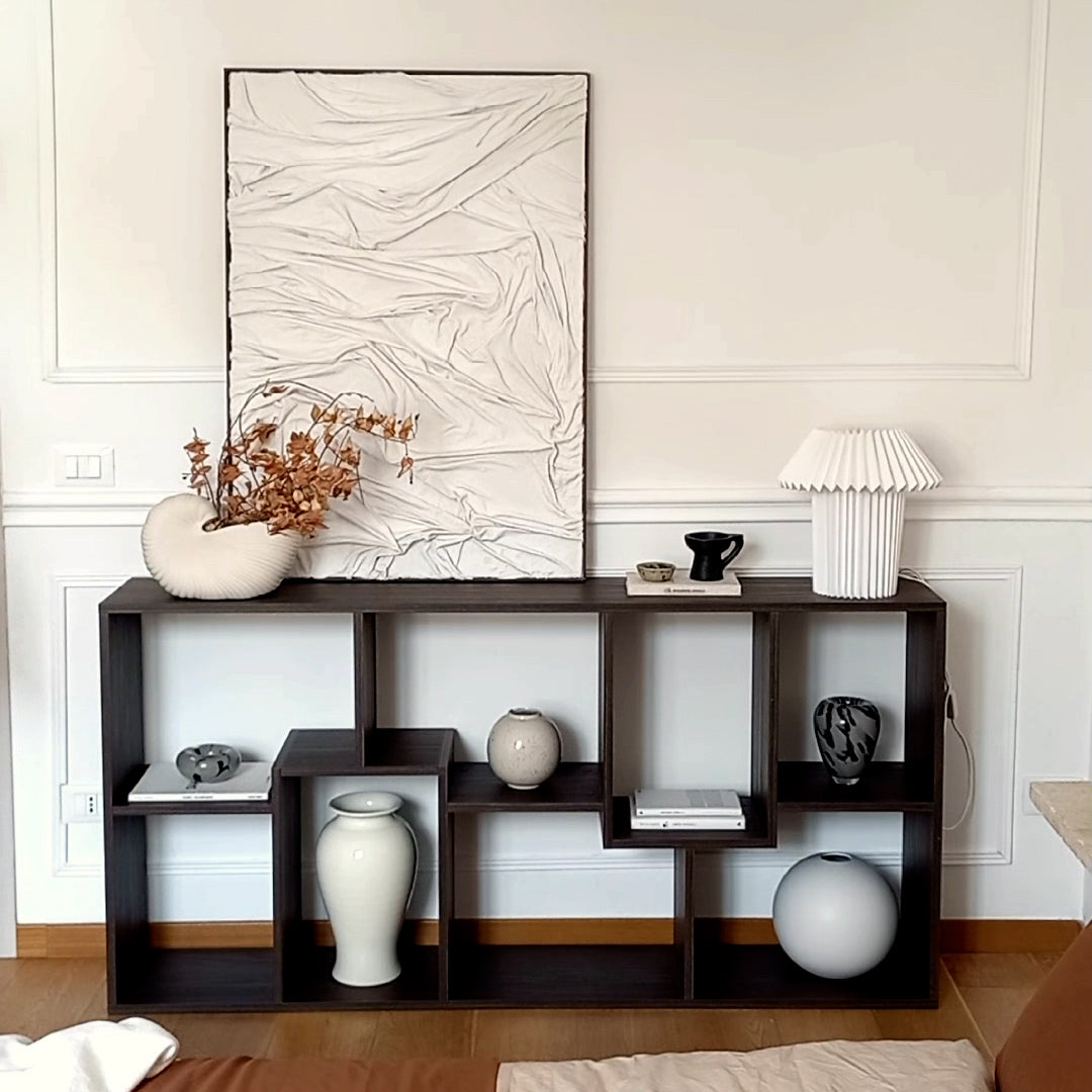 Iacopo XS Bookcase (160.8 x 80 cm), Dark Walnut