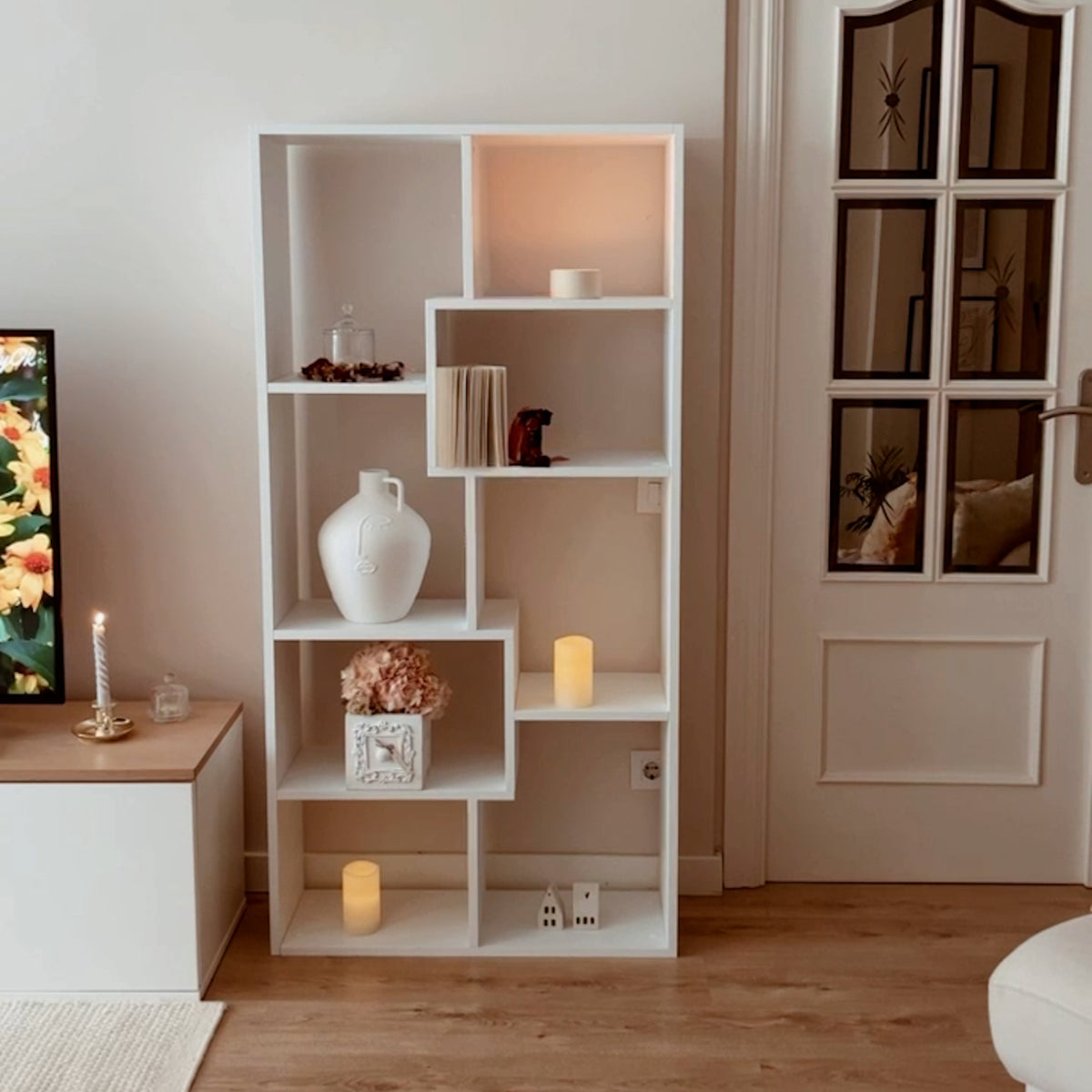 Bibliothèque XS Iacopo (160,8 x 80 cm), Frêne Blanc