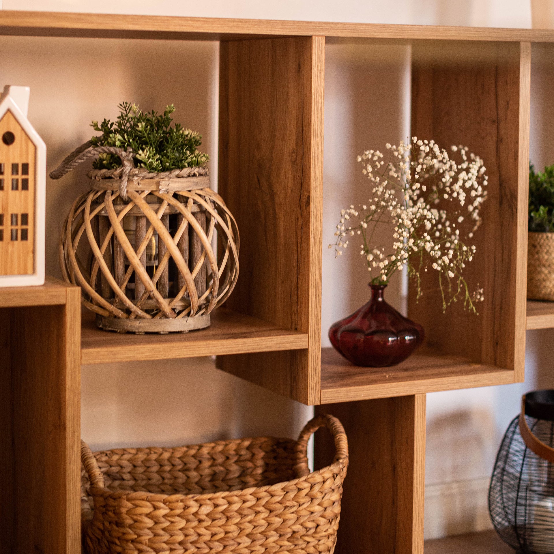 Libreria S Iacopo (160,8 x 158,2 cm), Rovere Rustico - Immagine ambientata 3