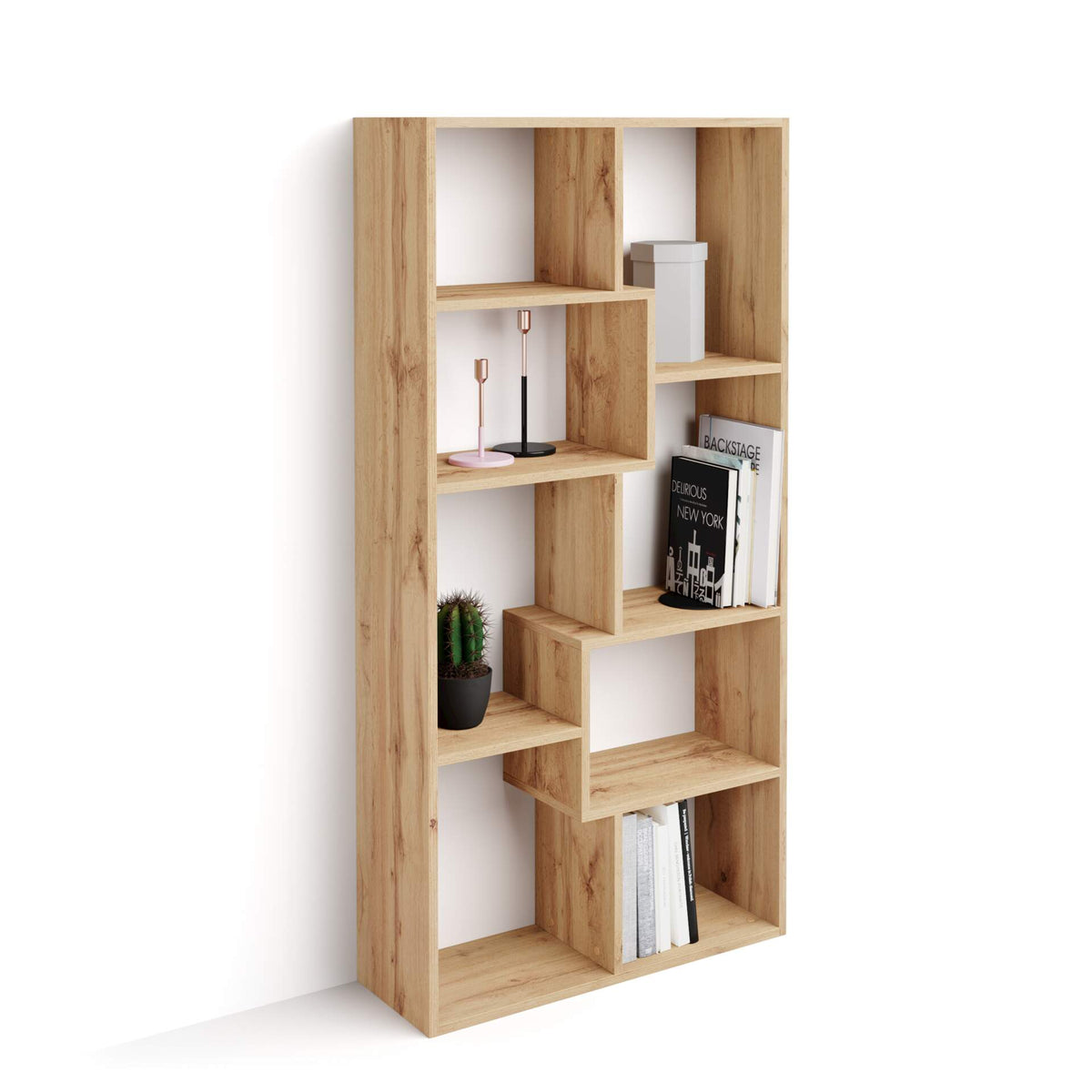 Iacopo XS Bookcase (160.8 x 80 cm), Rustic Oak