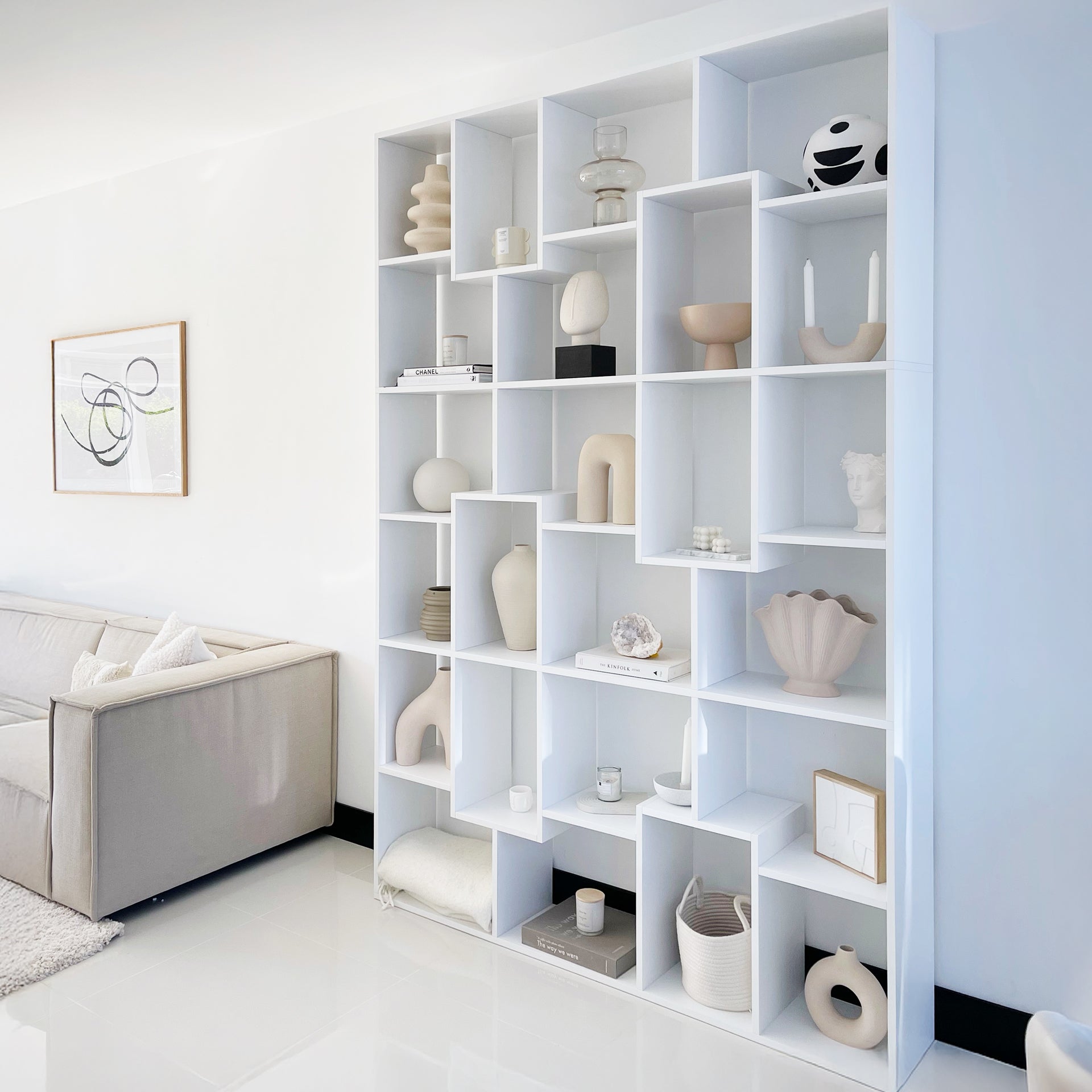 Libreria M Iacopo (160,8 x 236,4 cm), Bianco Frassino