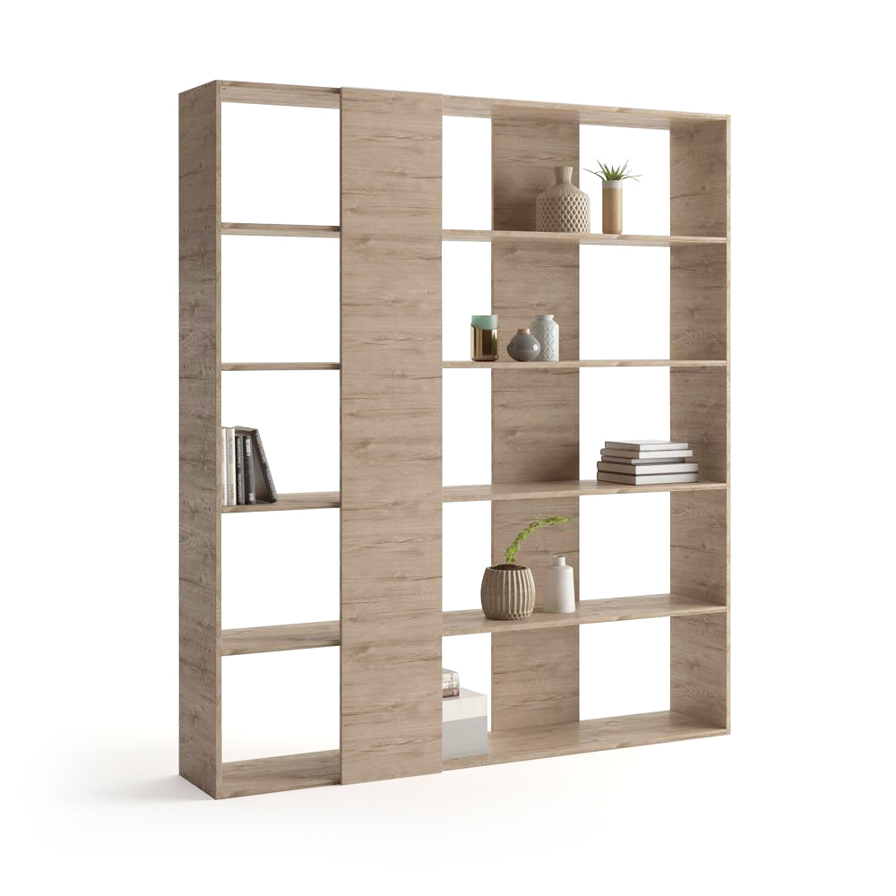 Rachele Modern Bookcase, Oak