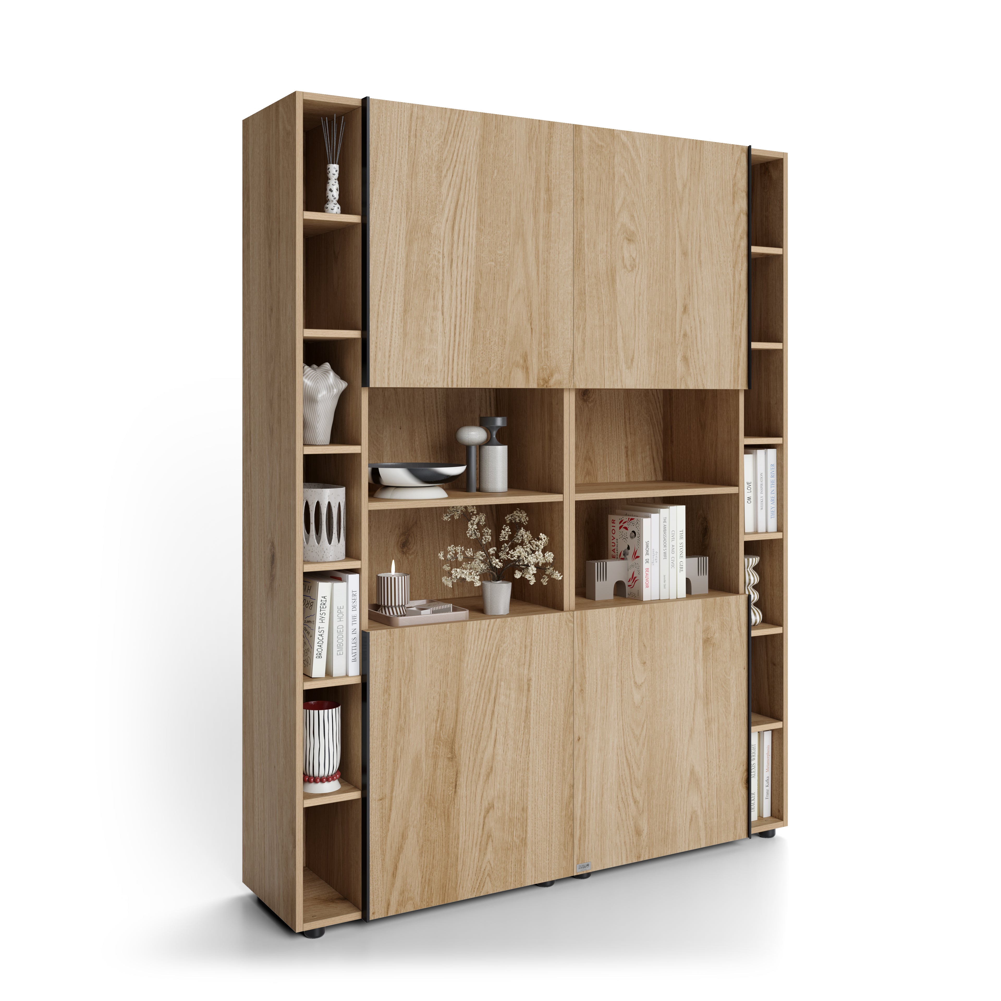 Romina Modular Bookcase (153,6 x 200 cm), Light Oak - Detail image 2