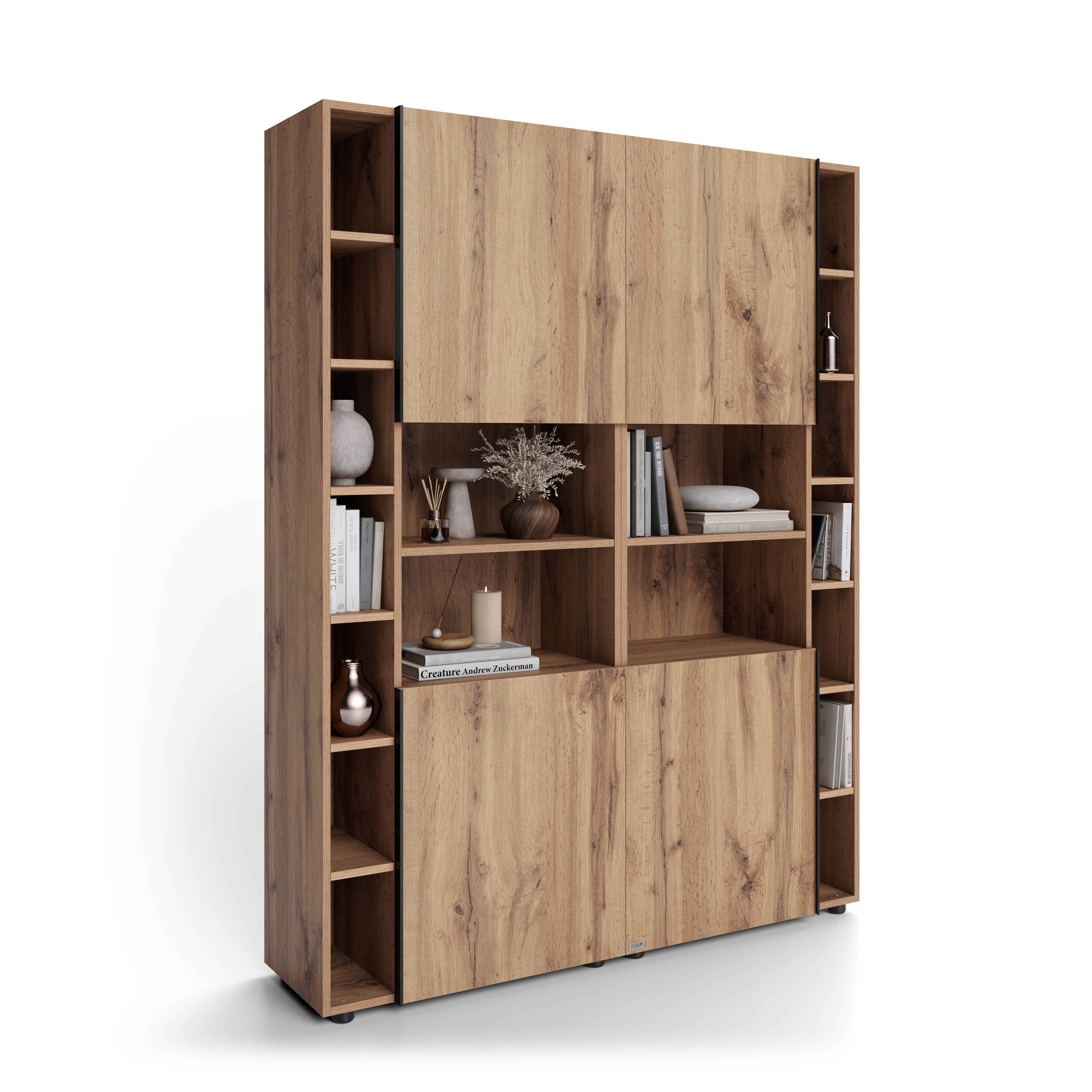 Romina Modular Bookcase (153,6 x 200 cm), Rustic Oak - Detail image 2