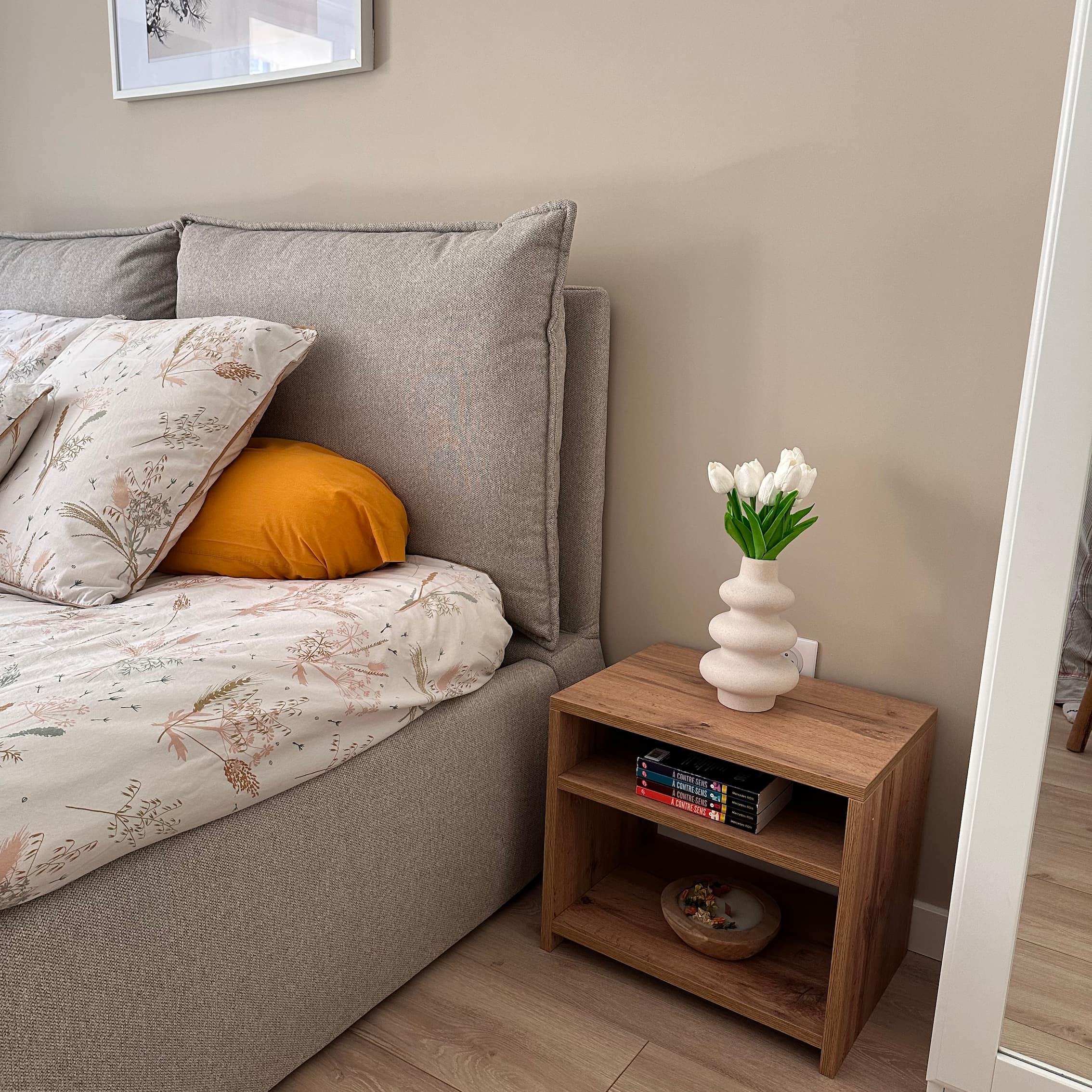 Martino Bedside Table, Rustic Oak - Set image 2