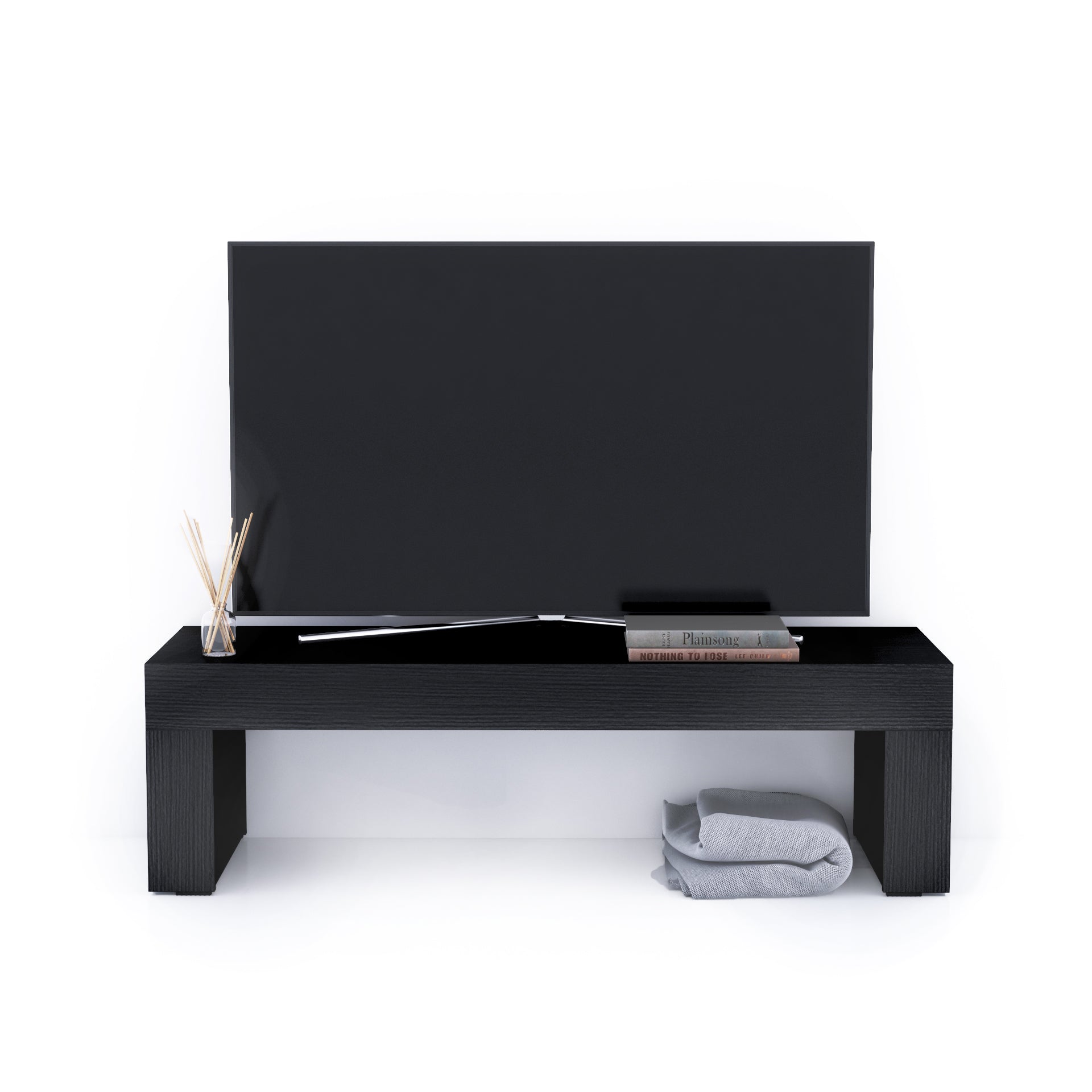 Evolution TV Stand 47.2x15.7 in, Ashwood Black - Detail image 1