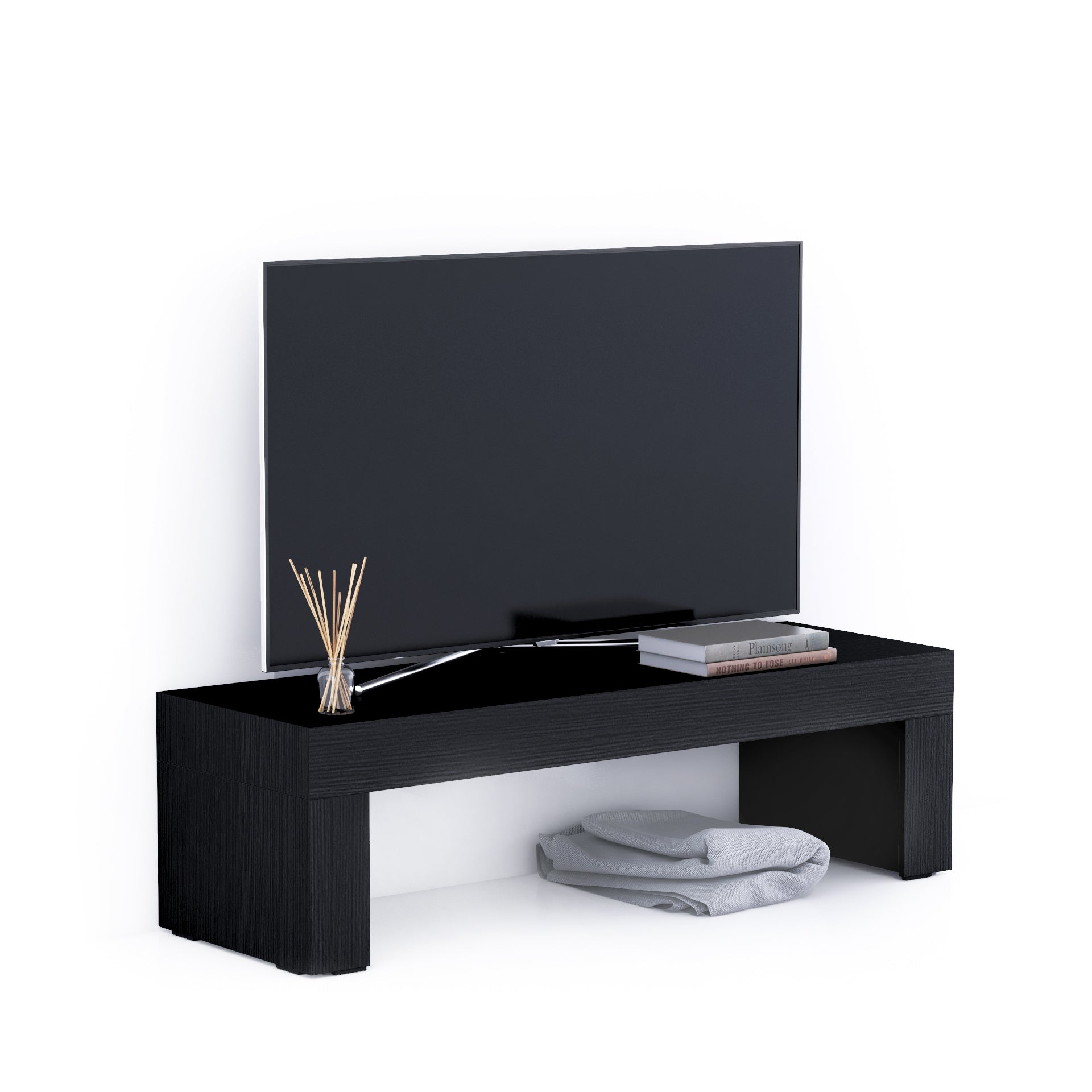 Evolution TV Stand 47.2x15.7 in, Ashwood Black - Main image