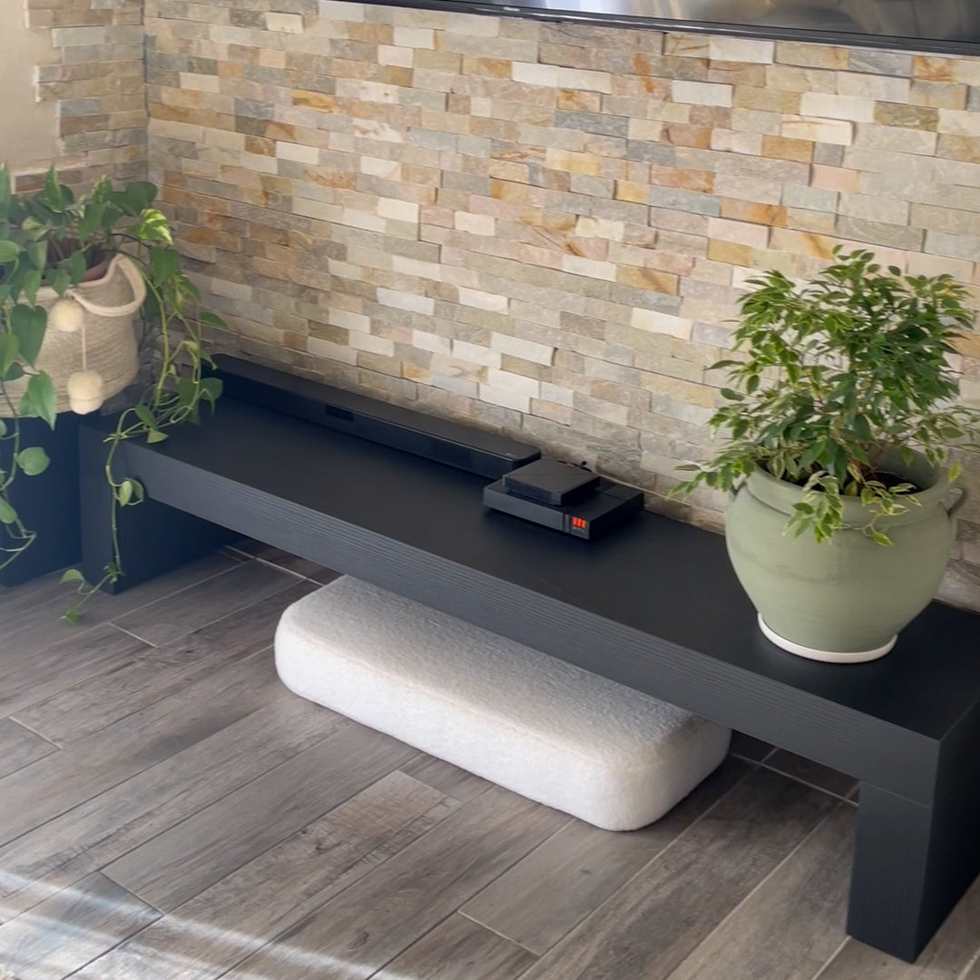 Porta Tv Evolution 180x40, Nero Frassino