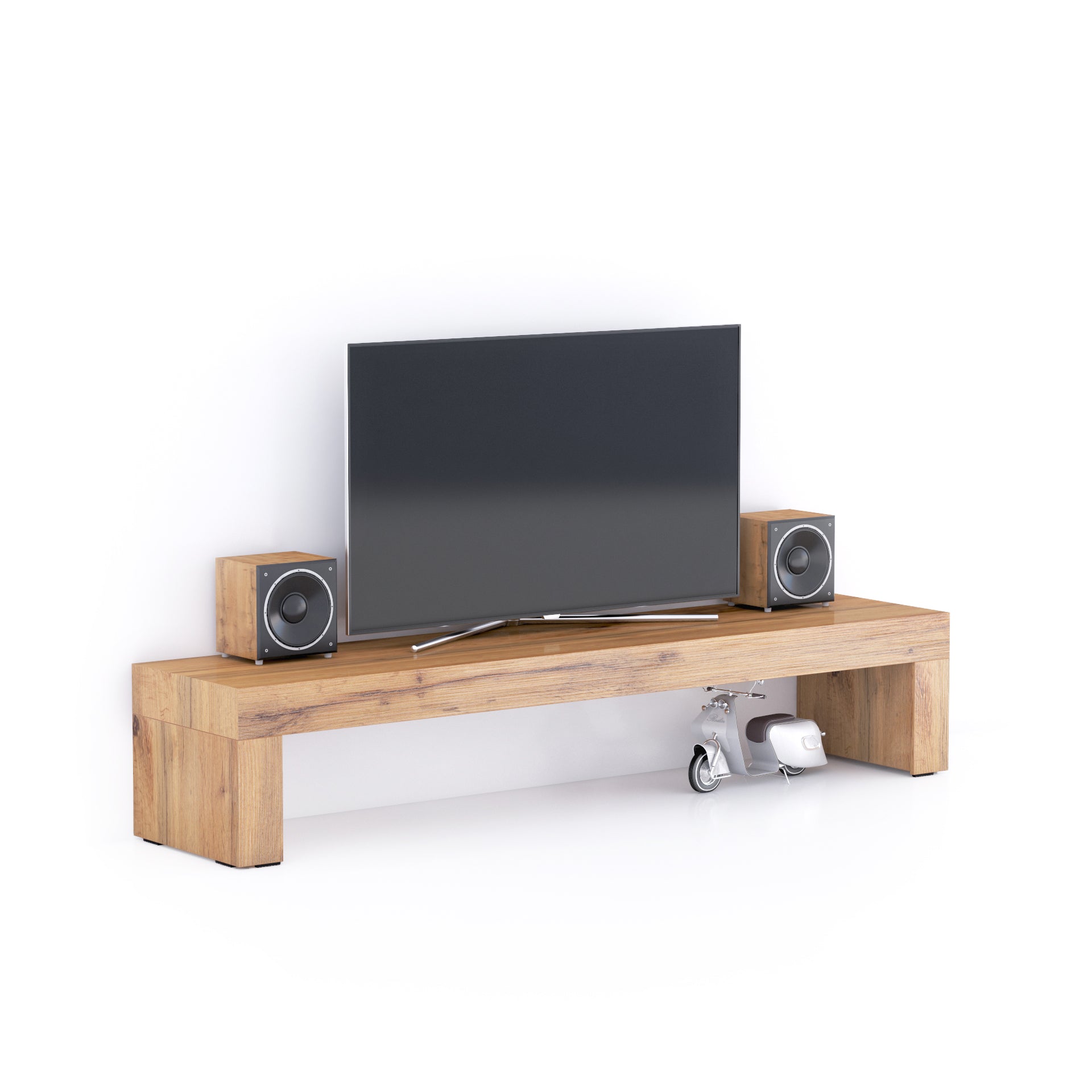 MeubleTV Evolution 180x40, Bois Rustique - Image principale