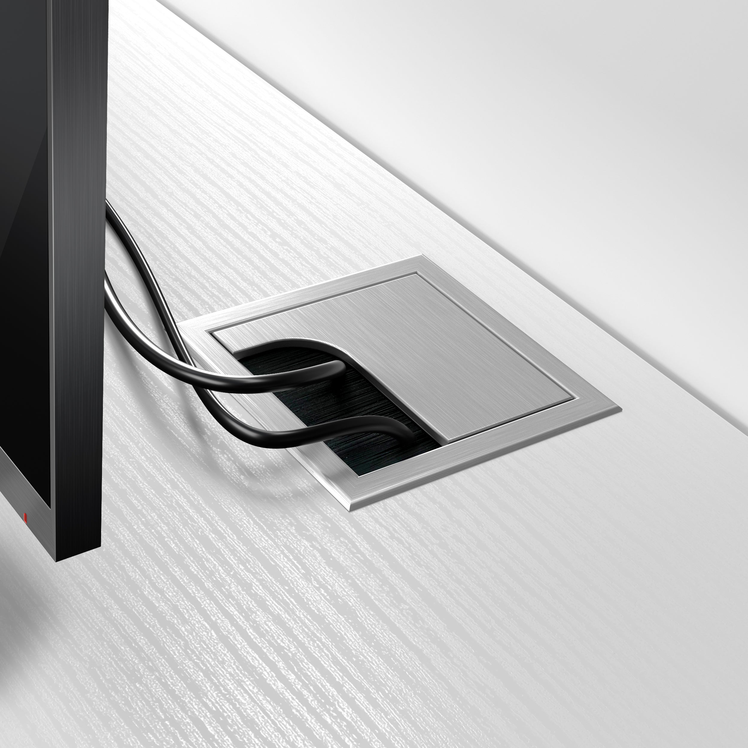 Rachele TV-Schrank, Esche, Weiß - Detail image 2