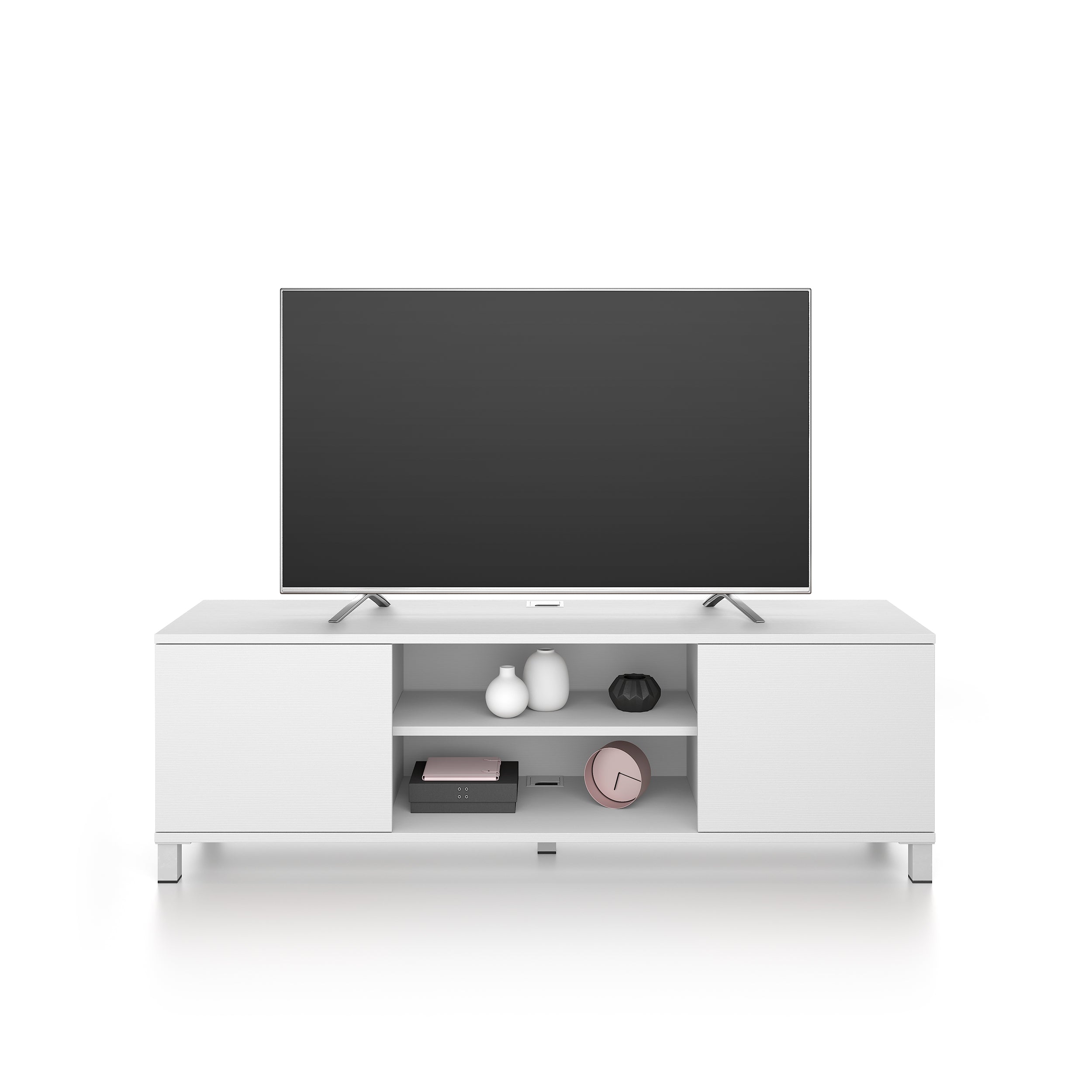 Rachele TV Stand, Ashwood White