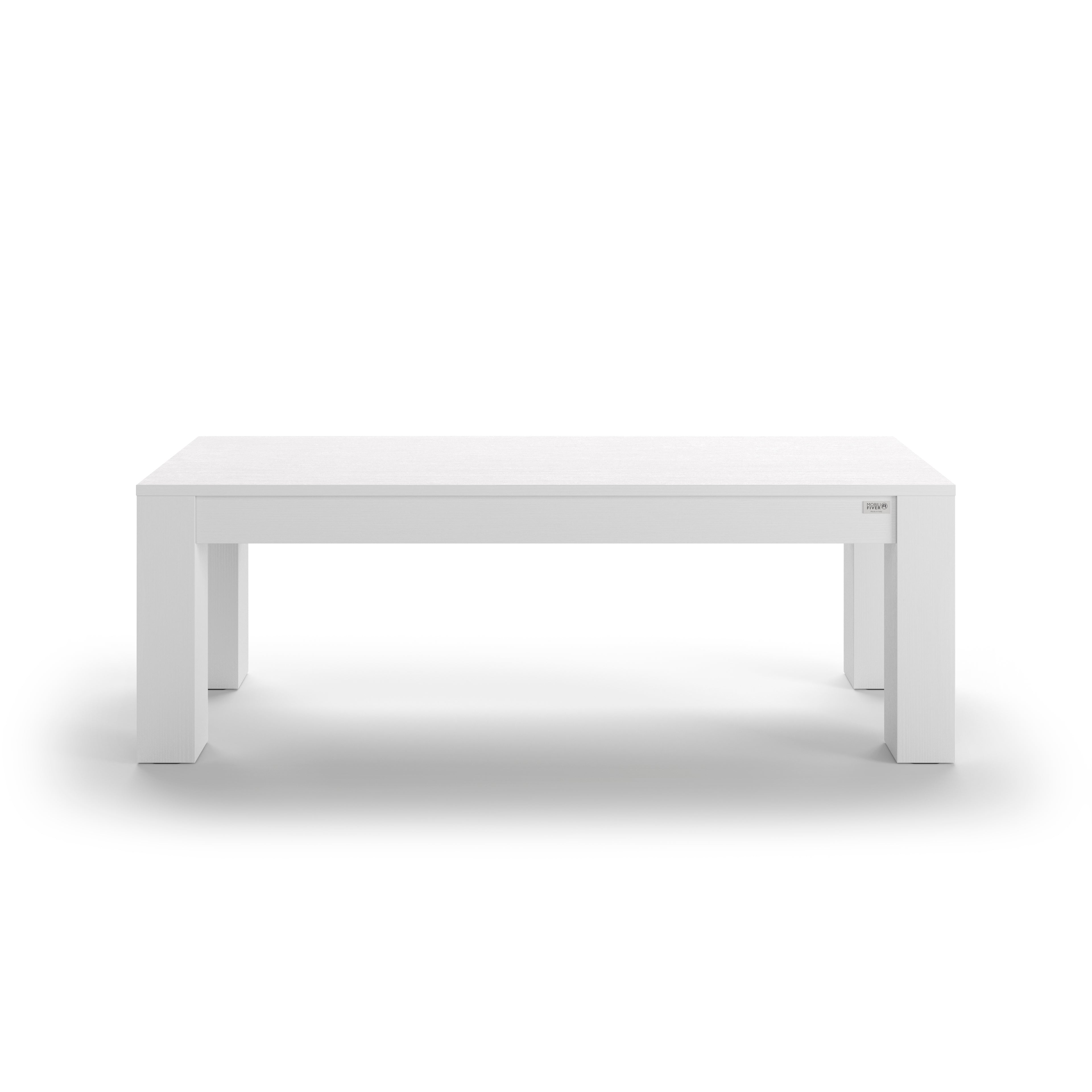 Banc d'entrée Rachele 135x45 cm, Frêne Blanc