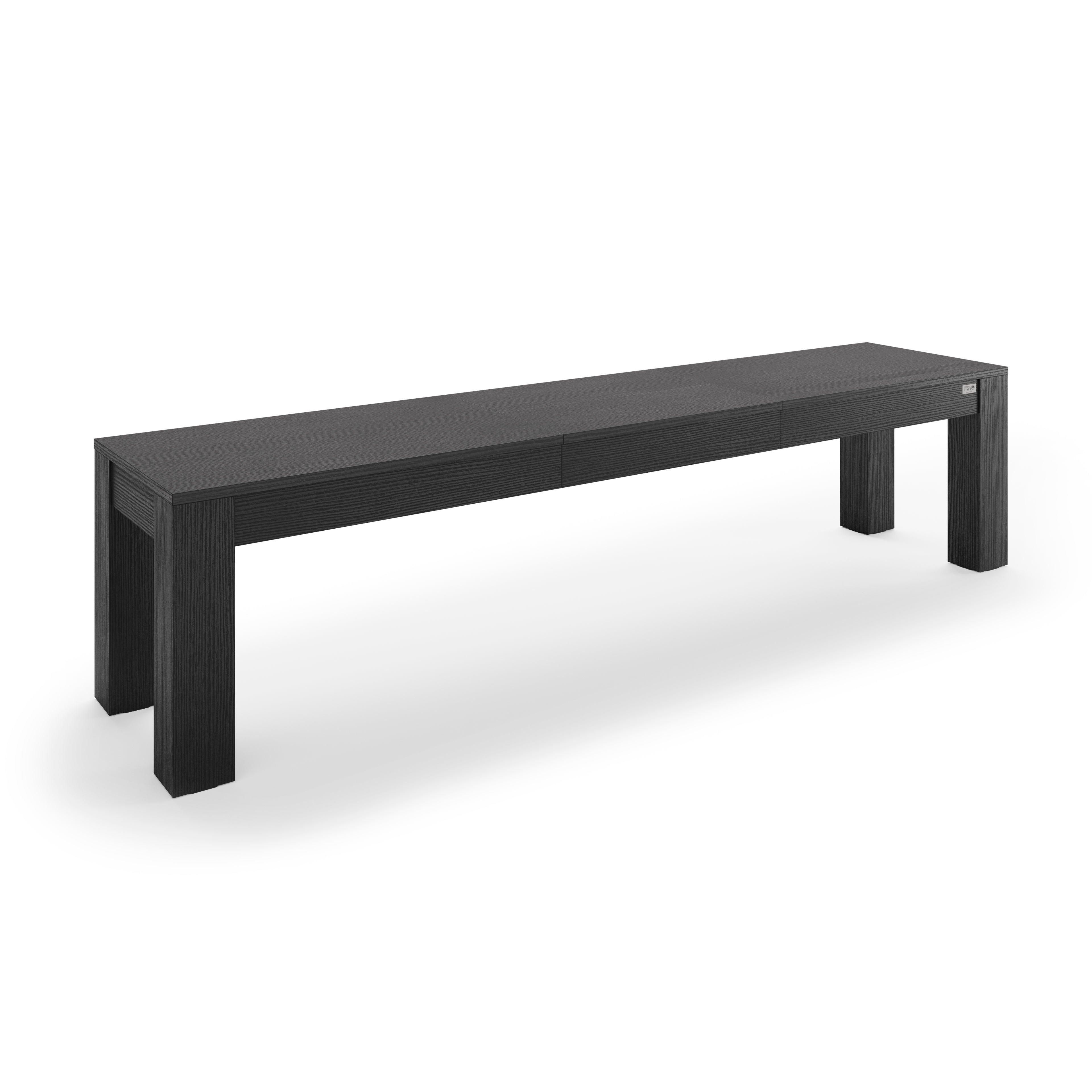 Banc Extensible Rachele 140(192,5)x45 cm, Frêne Noir
