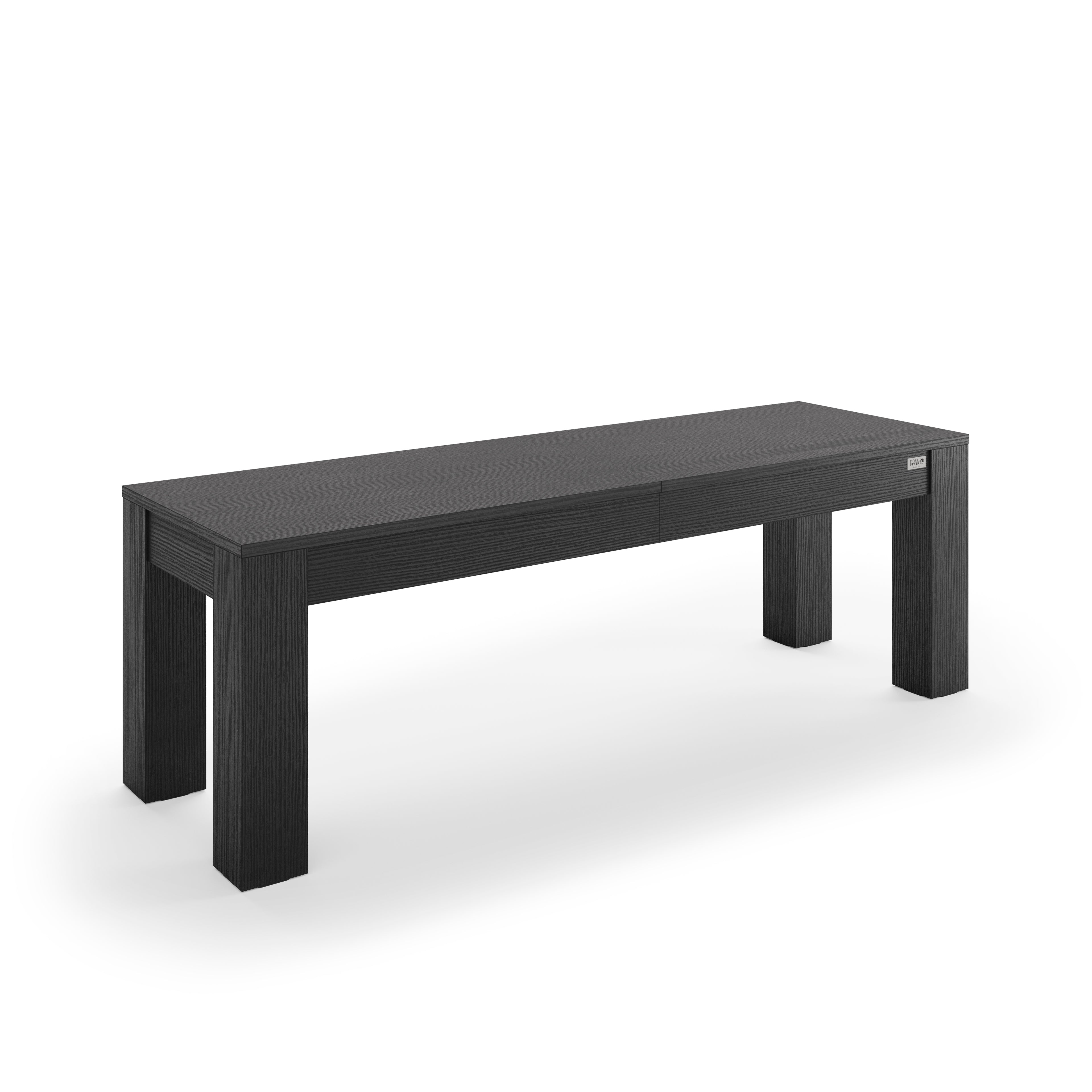 Banc Extensible Rachele 140(192,5)x45 cm, Frêne Noir