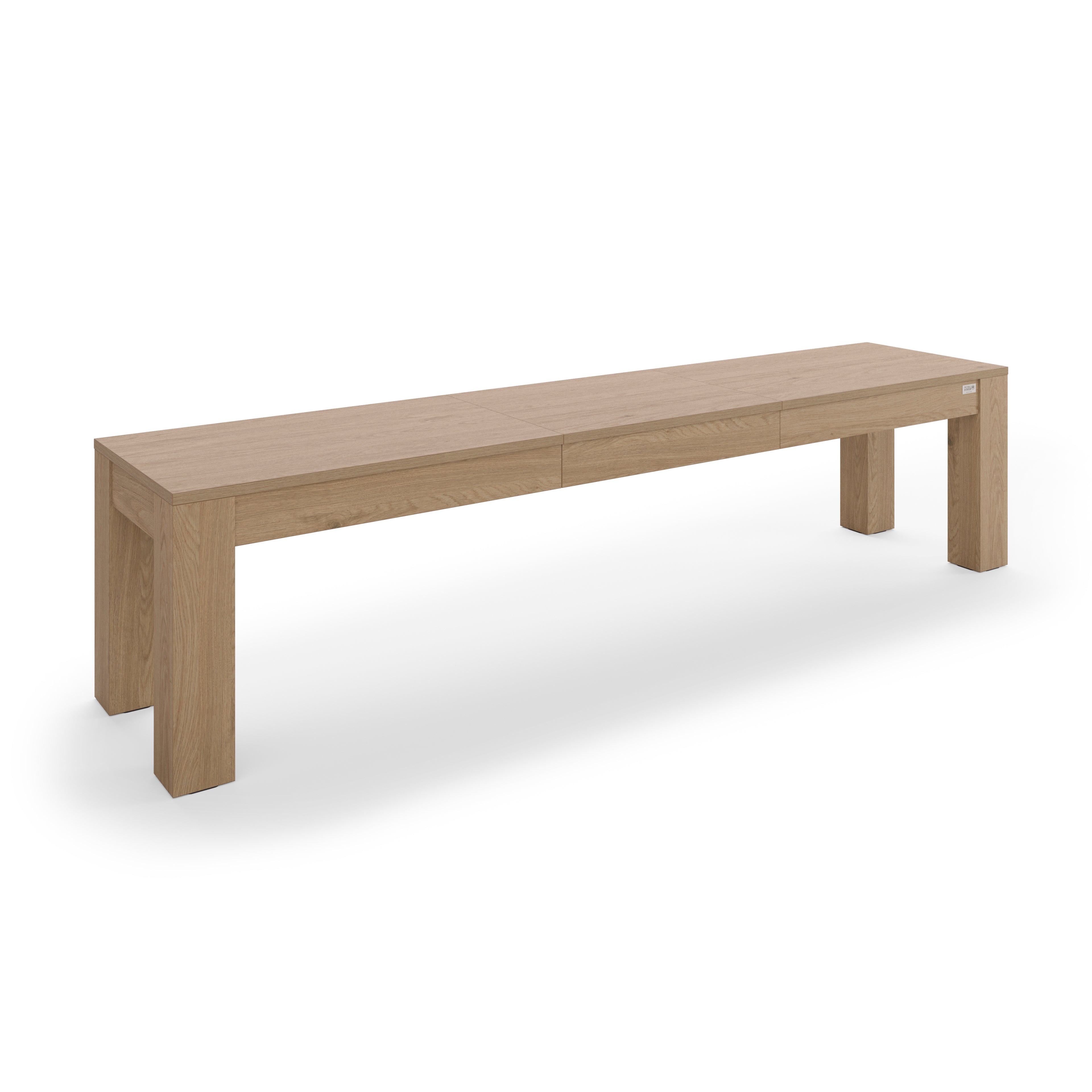 Banc Extensible Rachele 140(192,5)x45 cm, Chêne Clair