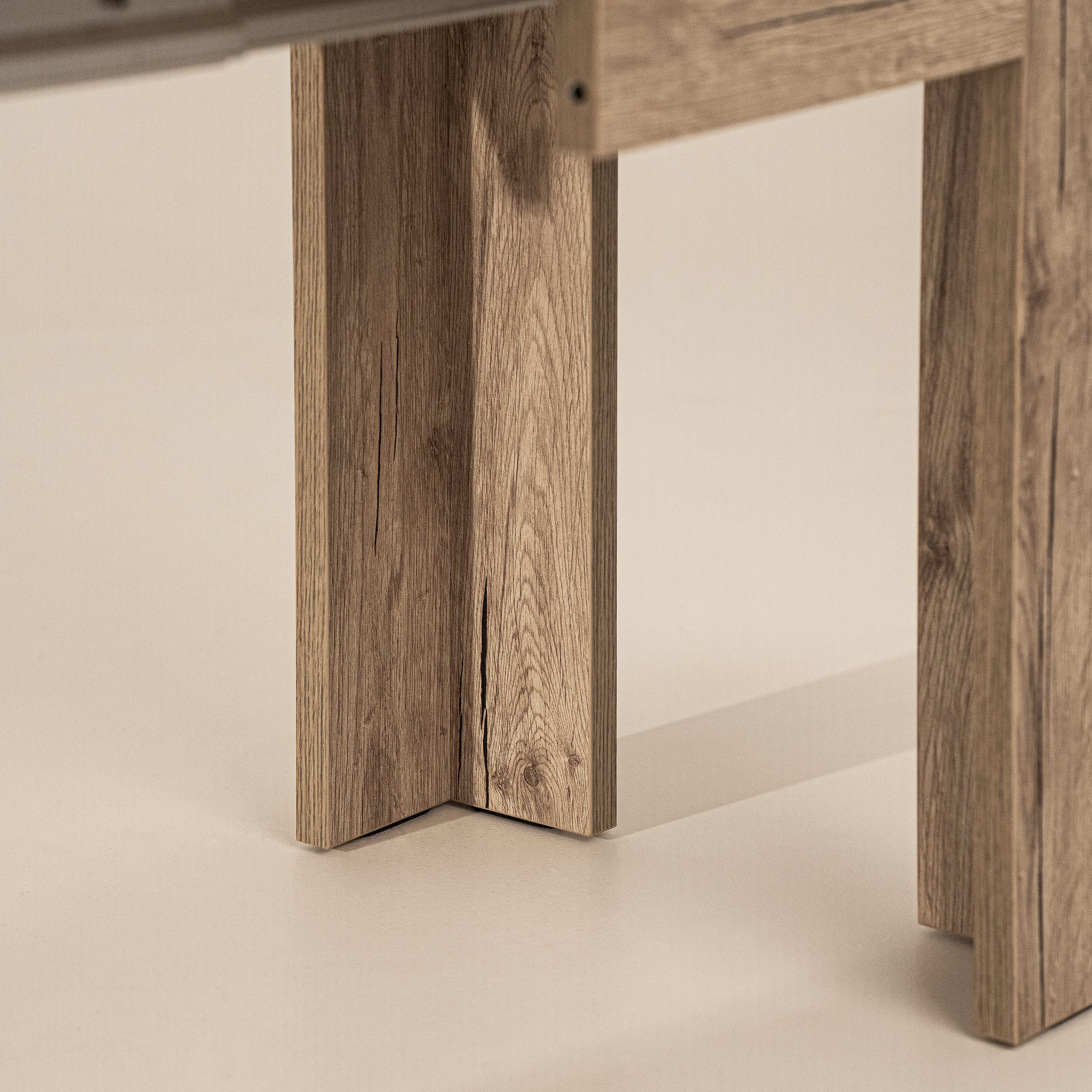 Ausziehbare Bank X 67,5(292)x35,6 cm, Eiche - Detail image 9