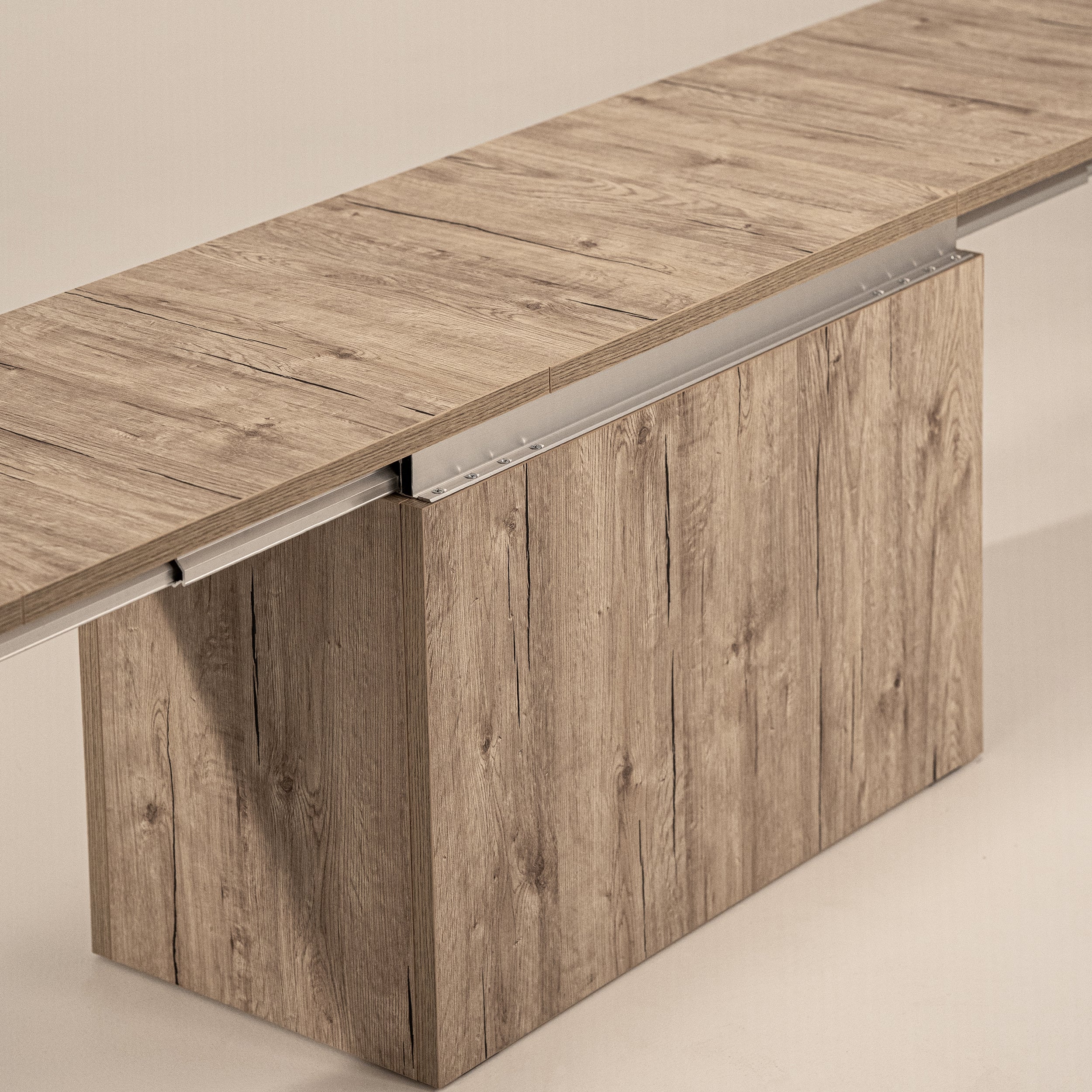Ausziehbare Bank X 67,5(292)x35,6 cm, Eiche - Detail image 4