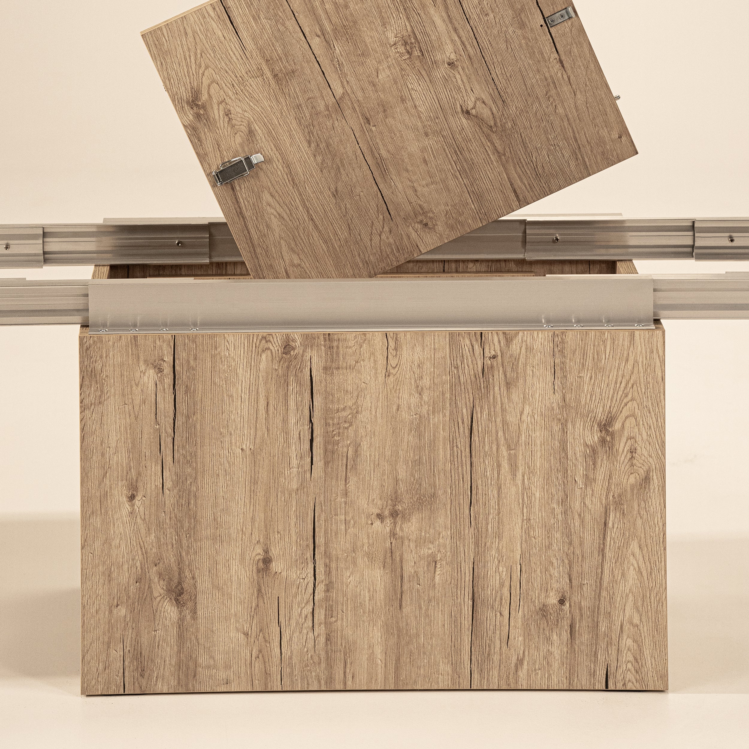 Ausziehbare Bank X 67,5(292)x35,6 cm, Eiche - Detail image 5