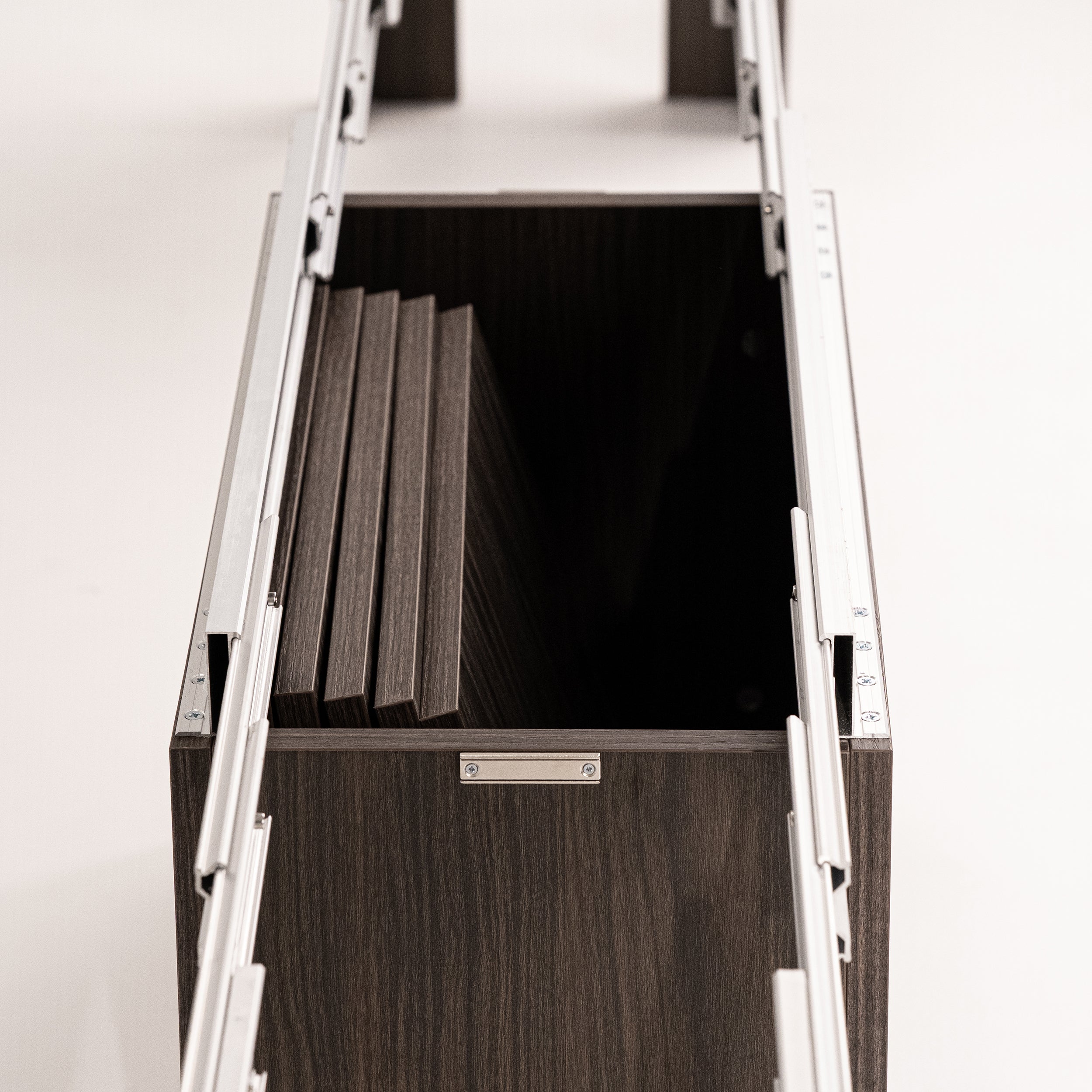 Ausziehbare Bank X 67,5(292)x35,6 cm, Nussbaum Dunkel - Detail image 7