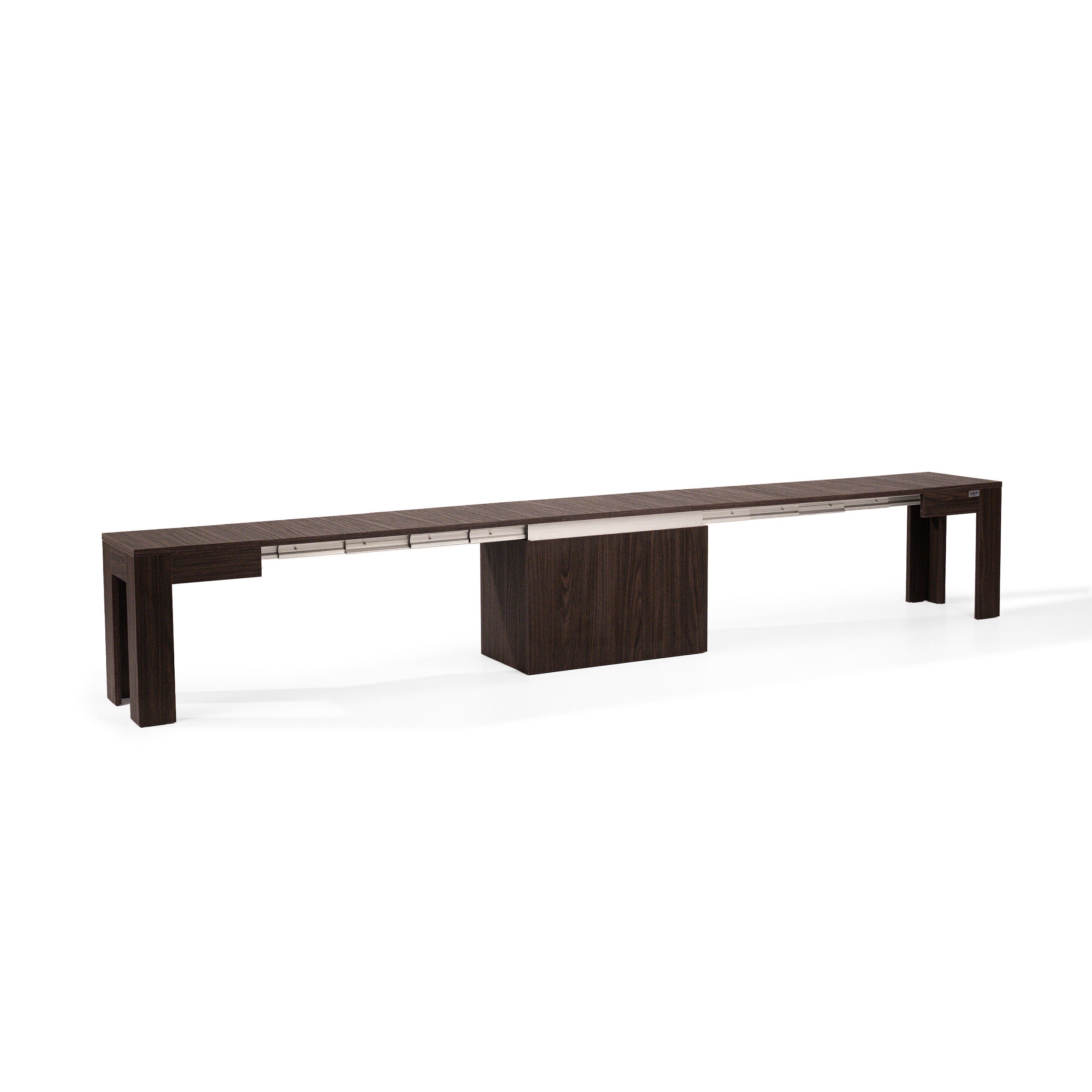 X Extendable Bench 67,5(292)x35,6 cm, Dark Walnut