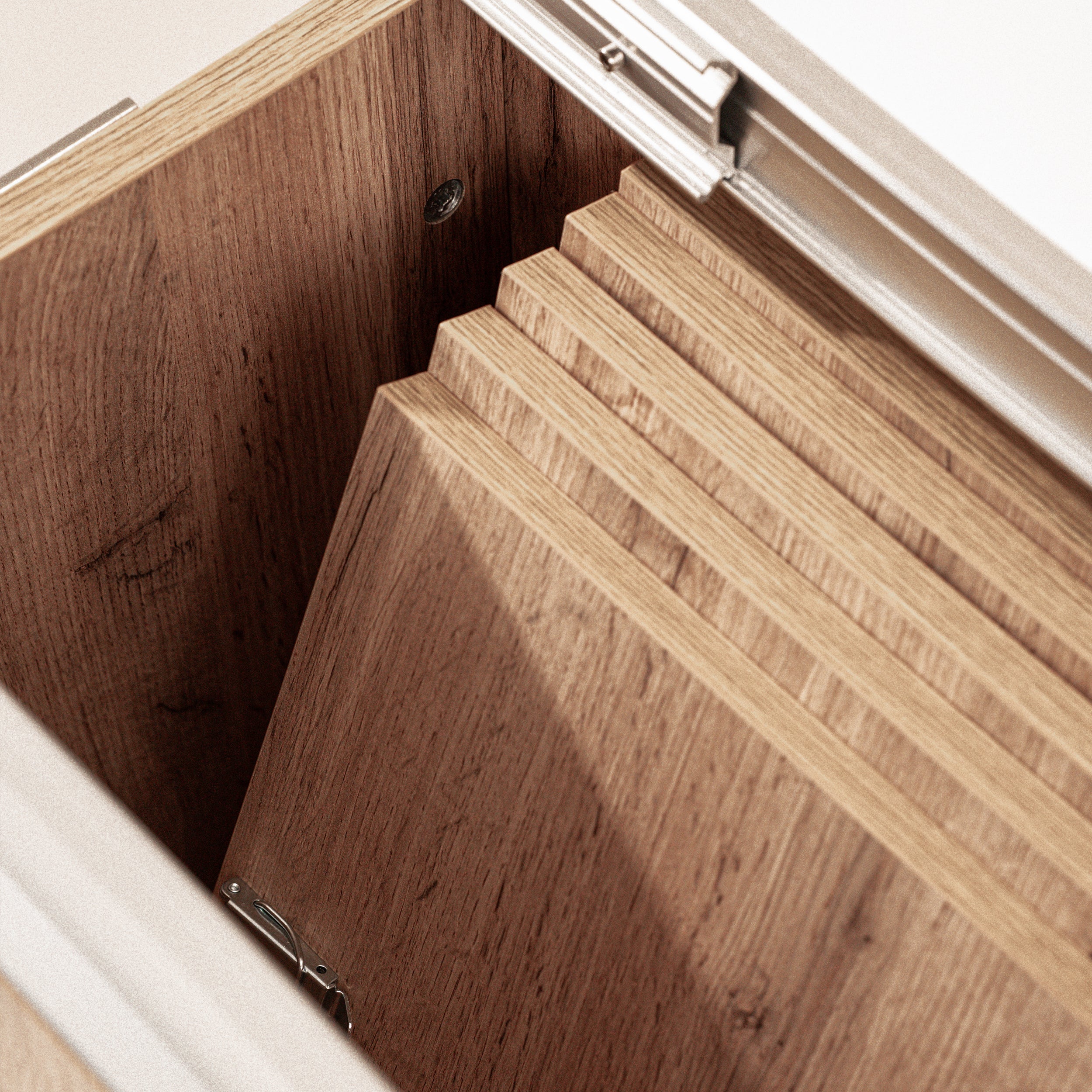 Banc Extensible X 67,5(292)x35,6 cm, Bois Rustique - Detail image 6