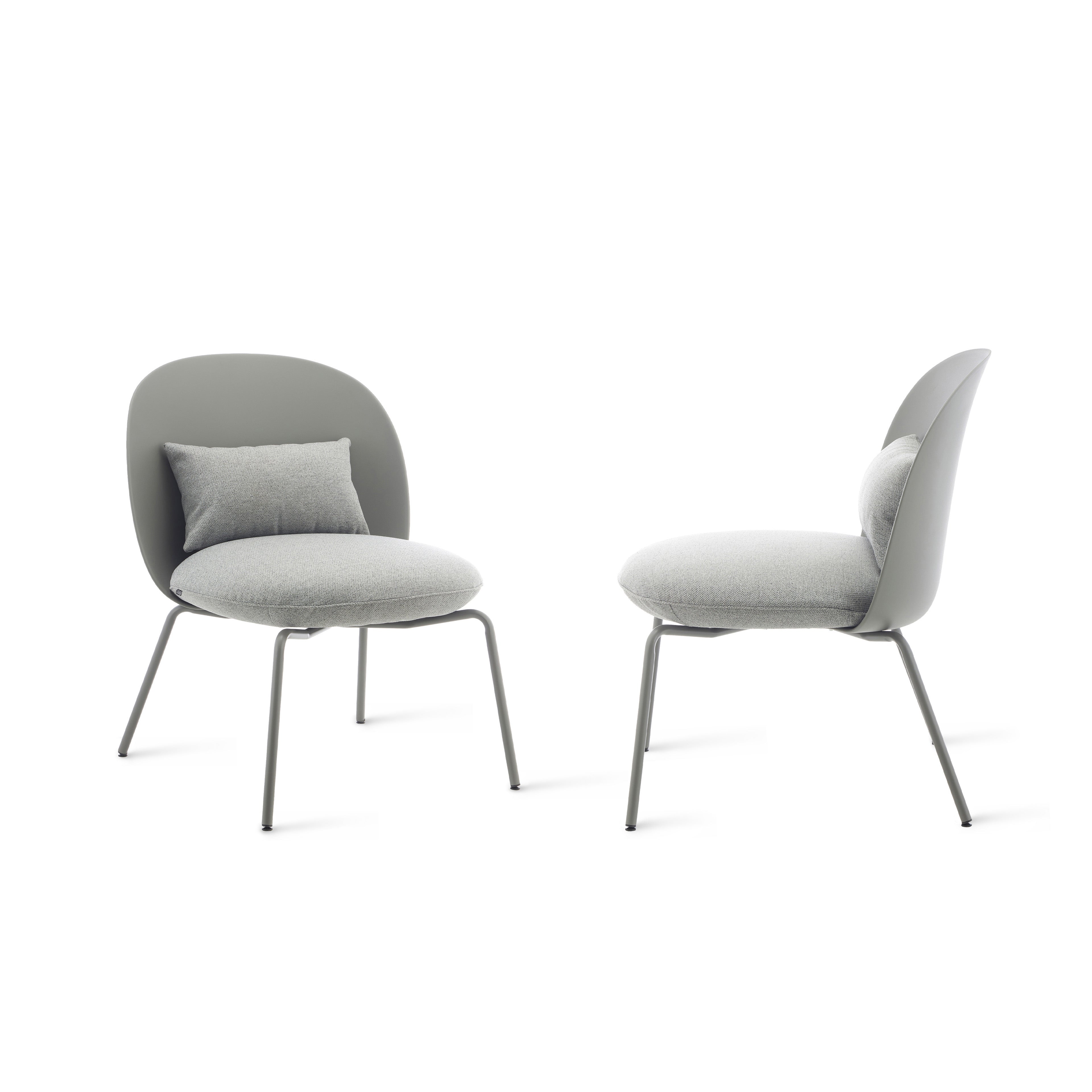 Poltroncina Marzia, set da 2, Grigio scuro