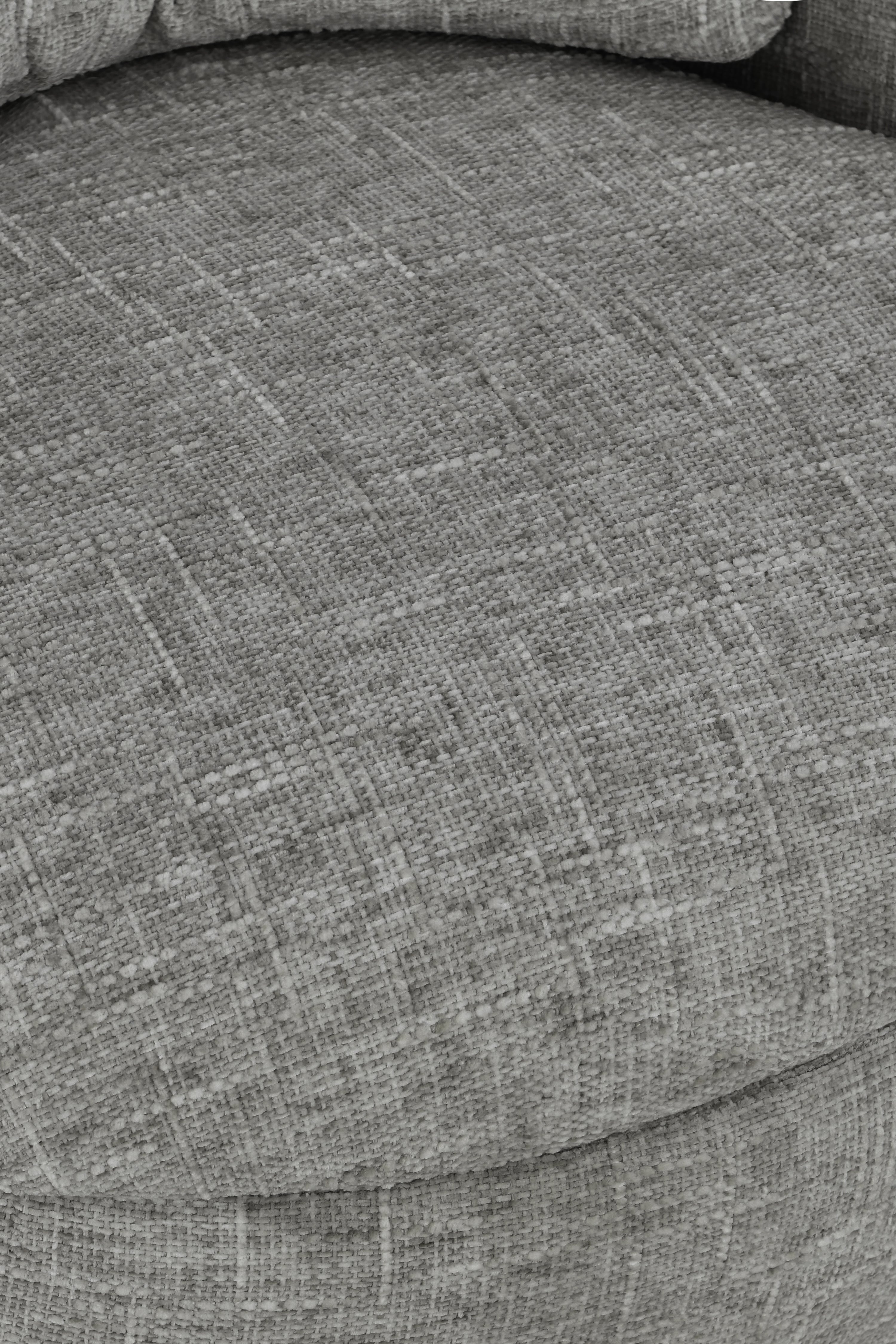 Stoffen fauteuil Olivia, Grijs Melange - Detailafbeelding 6