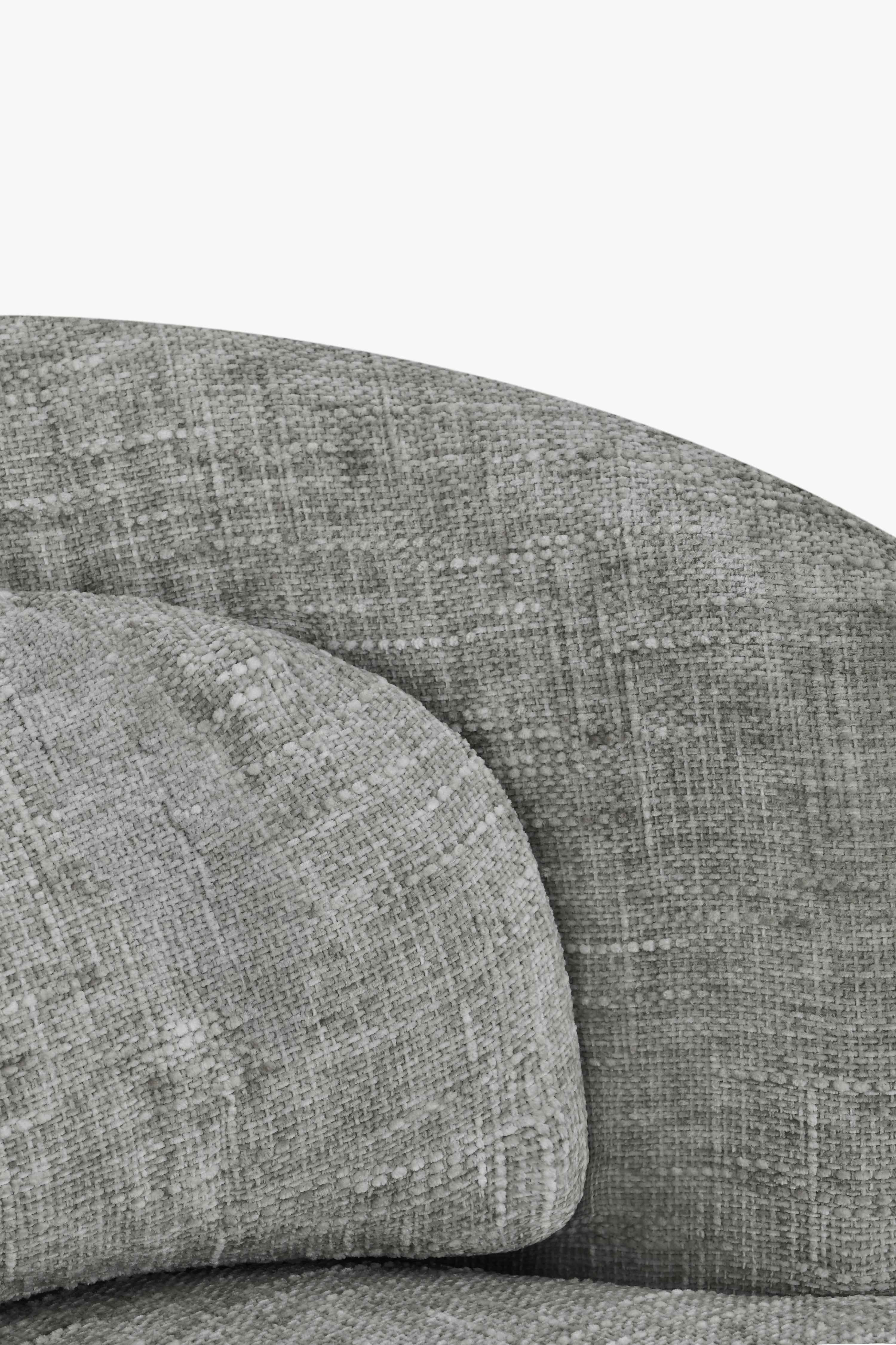 Stoffen fauteuil Olivia, Grijs Melange - Detailafbeelding 5