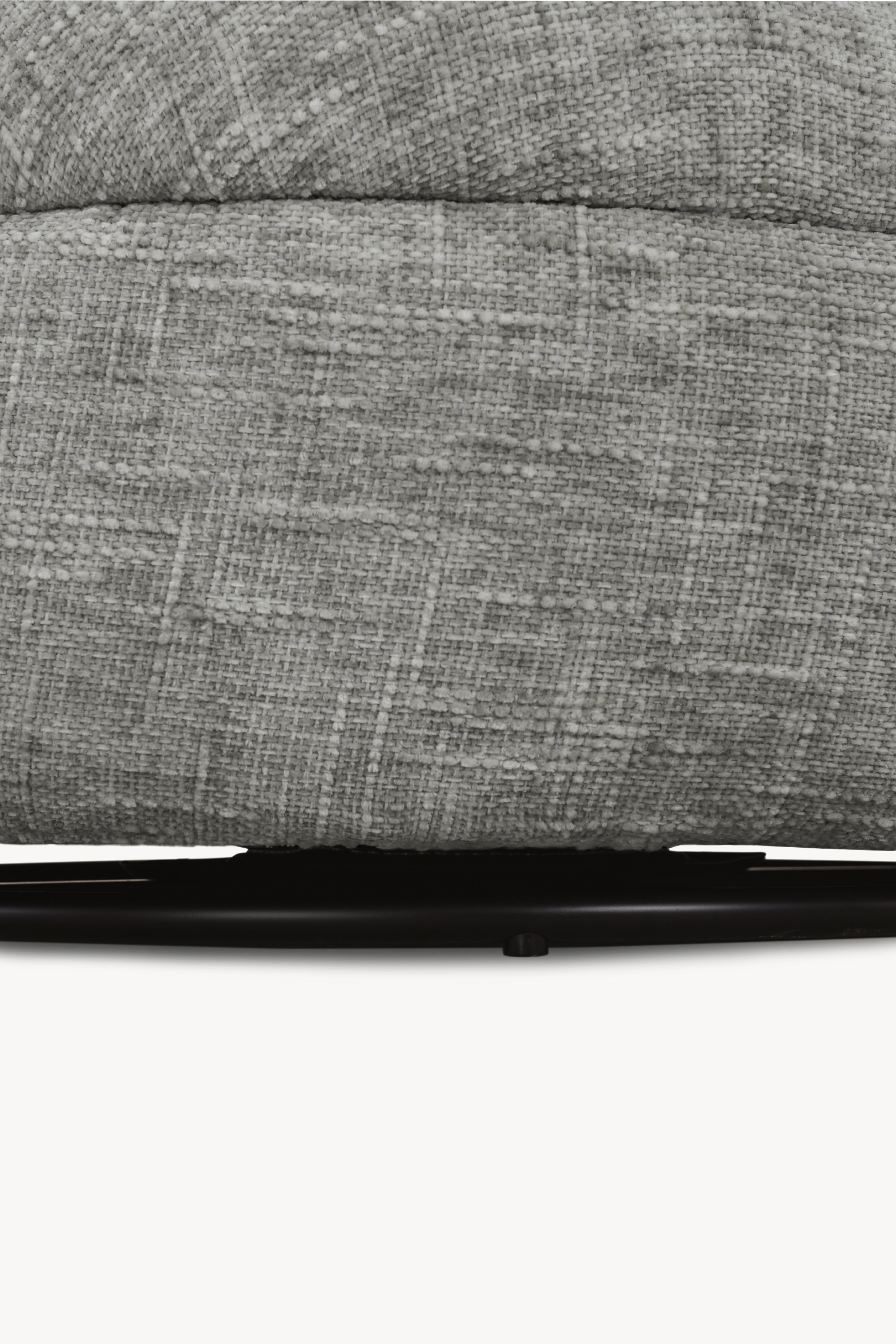 Stoffen fauteuil Olivia, Grijs Melange - Detailafbeelding 7