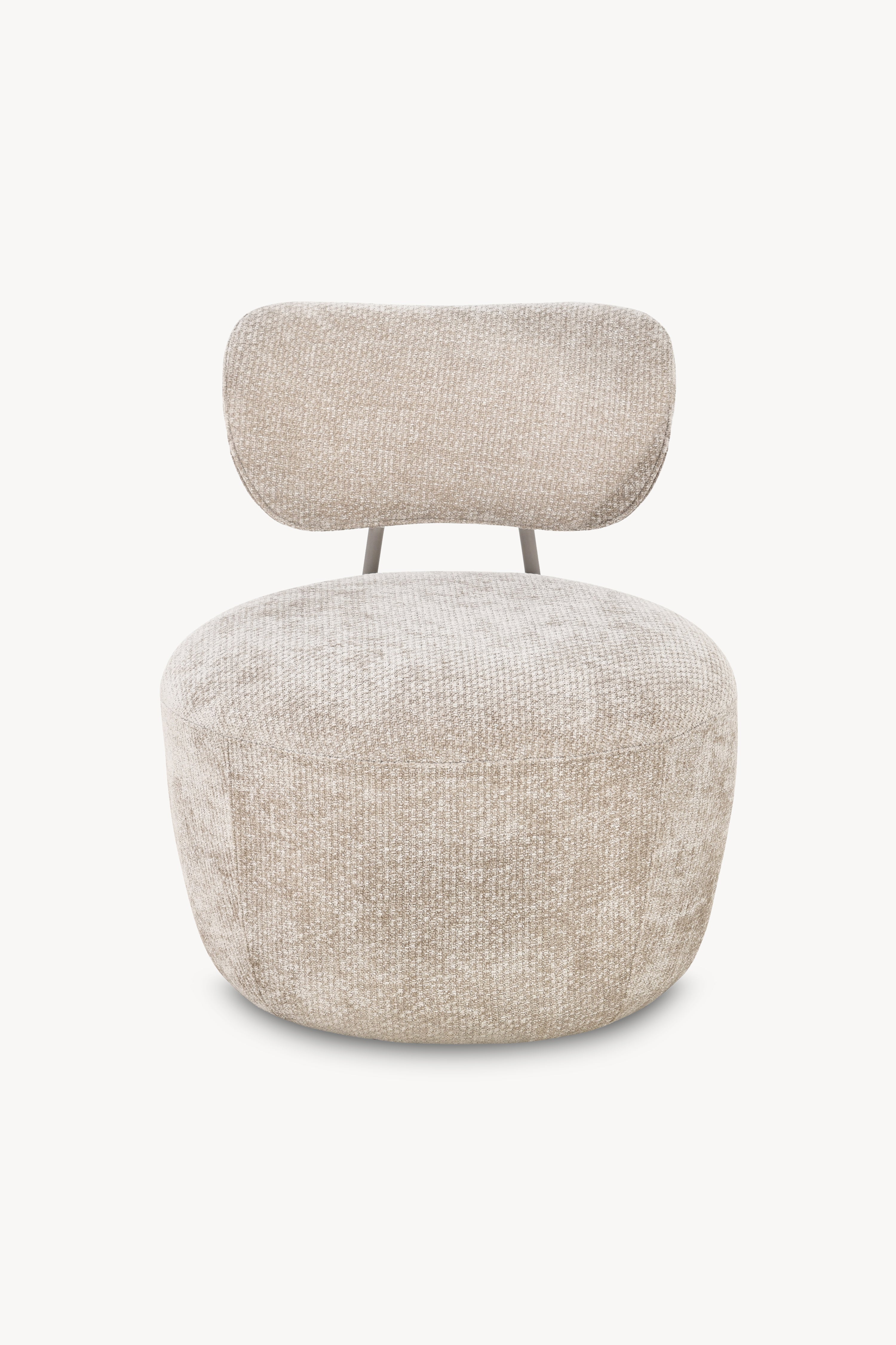 Fauteuil en tissu Rossella, Sable - Image de détail 2