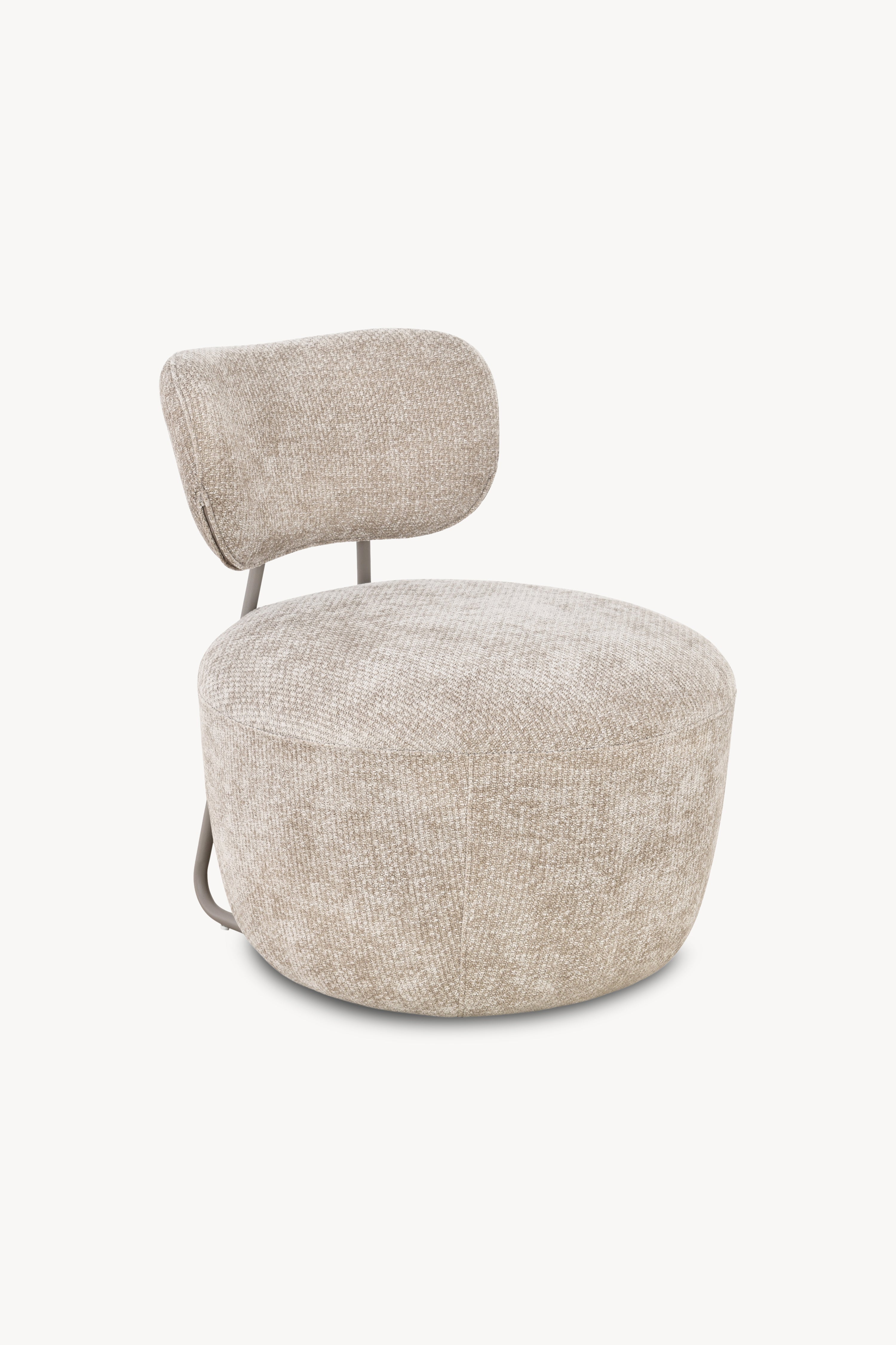 Fauteuil en tissu Rossella, Sable - Image principale