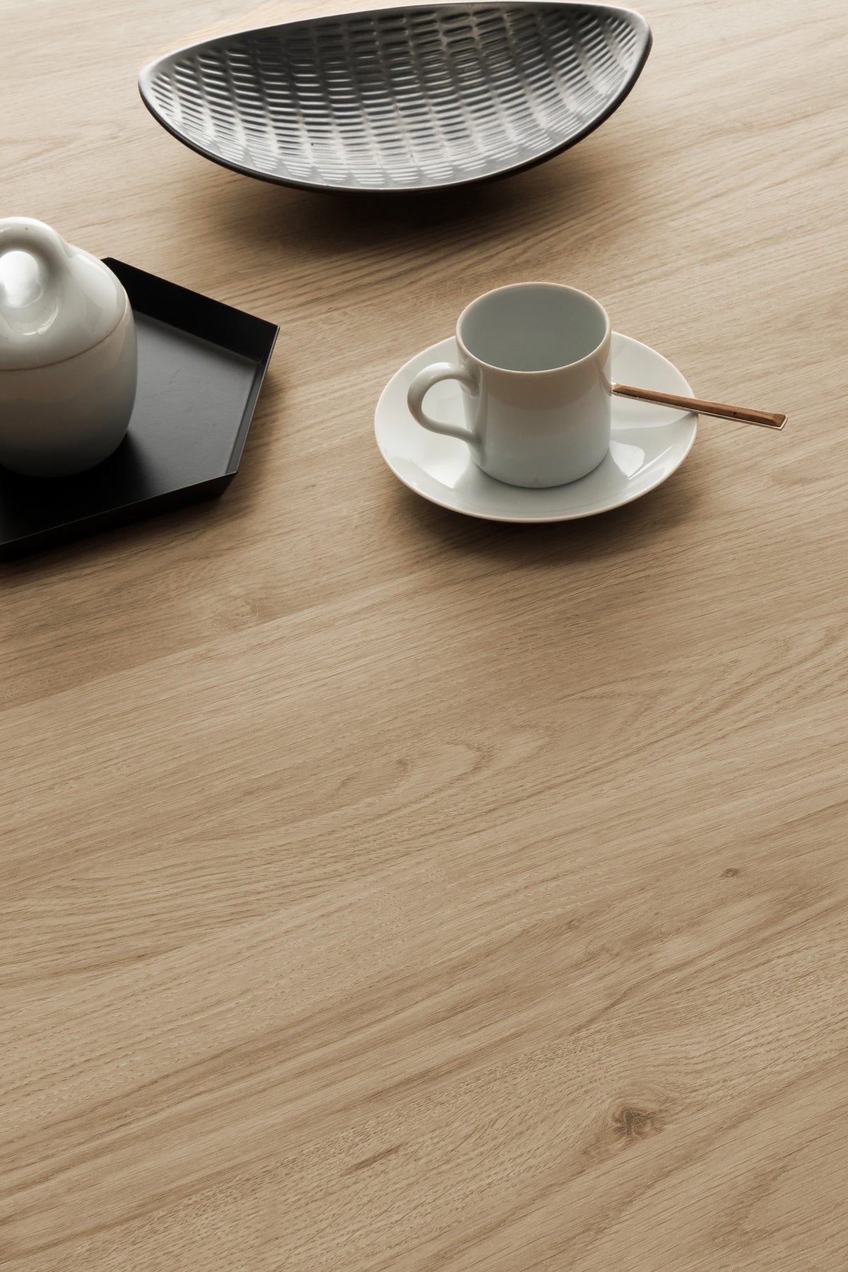 Tavolo Consolle Allungabile First, 45(310)x90 cm, Rovere Naturale - Immagine Finitura 1