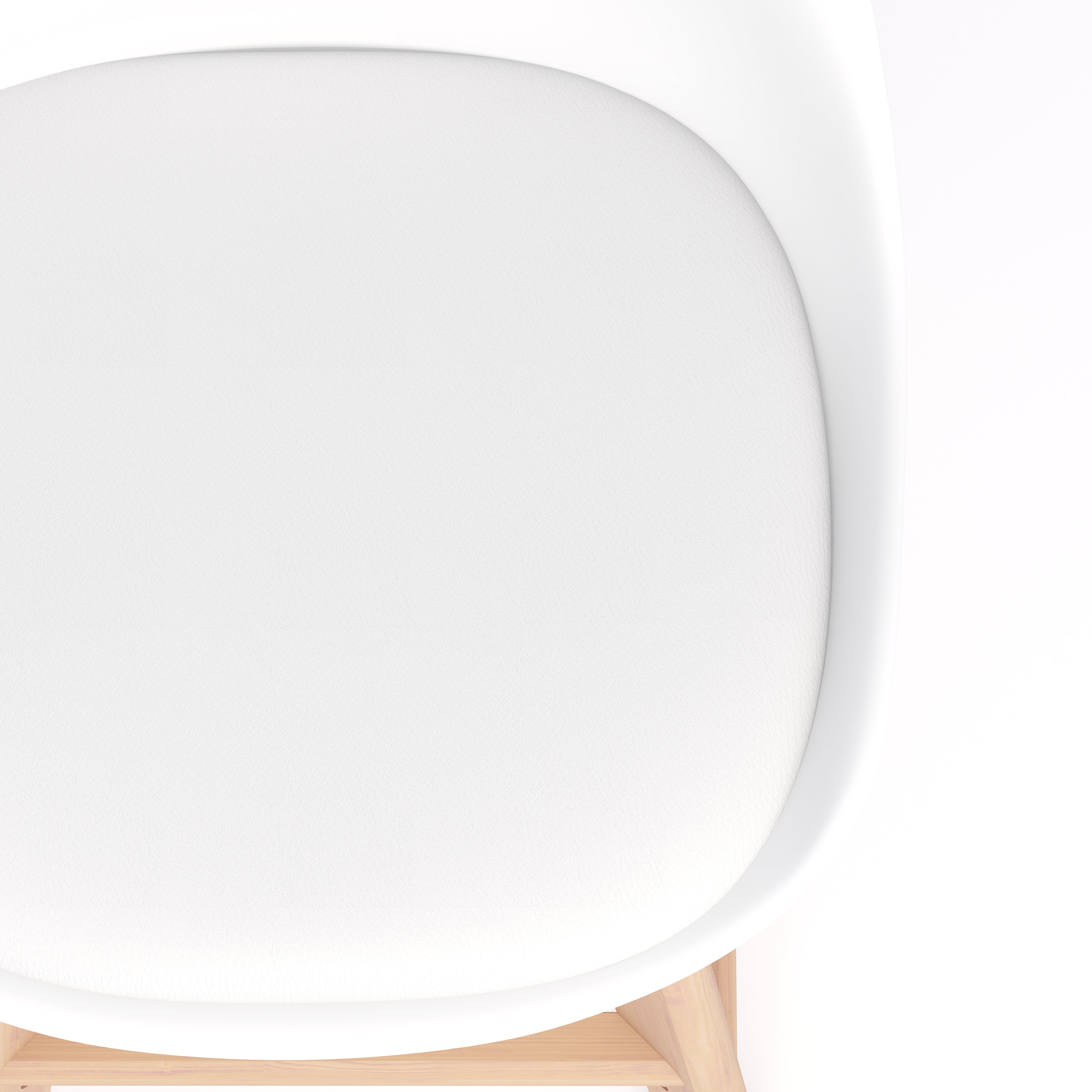 Sgabelli in stile nordico Greta, Set da 2, Bianco