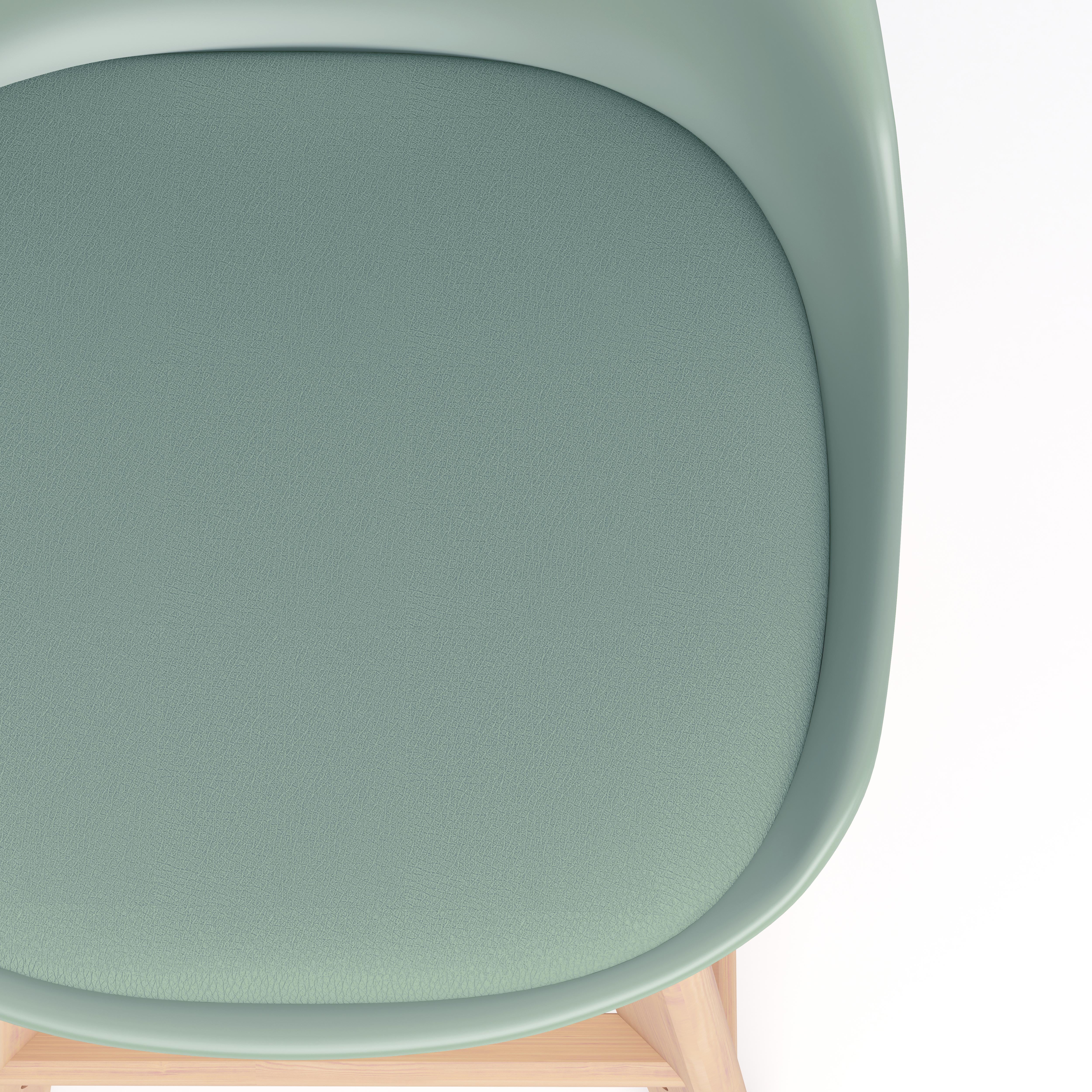 Sgabelli in stile nordico Greta, Set da 2, Verde Salvia