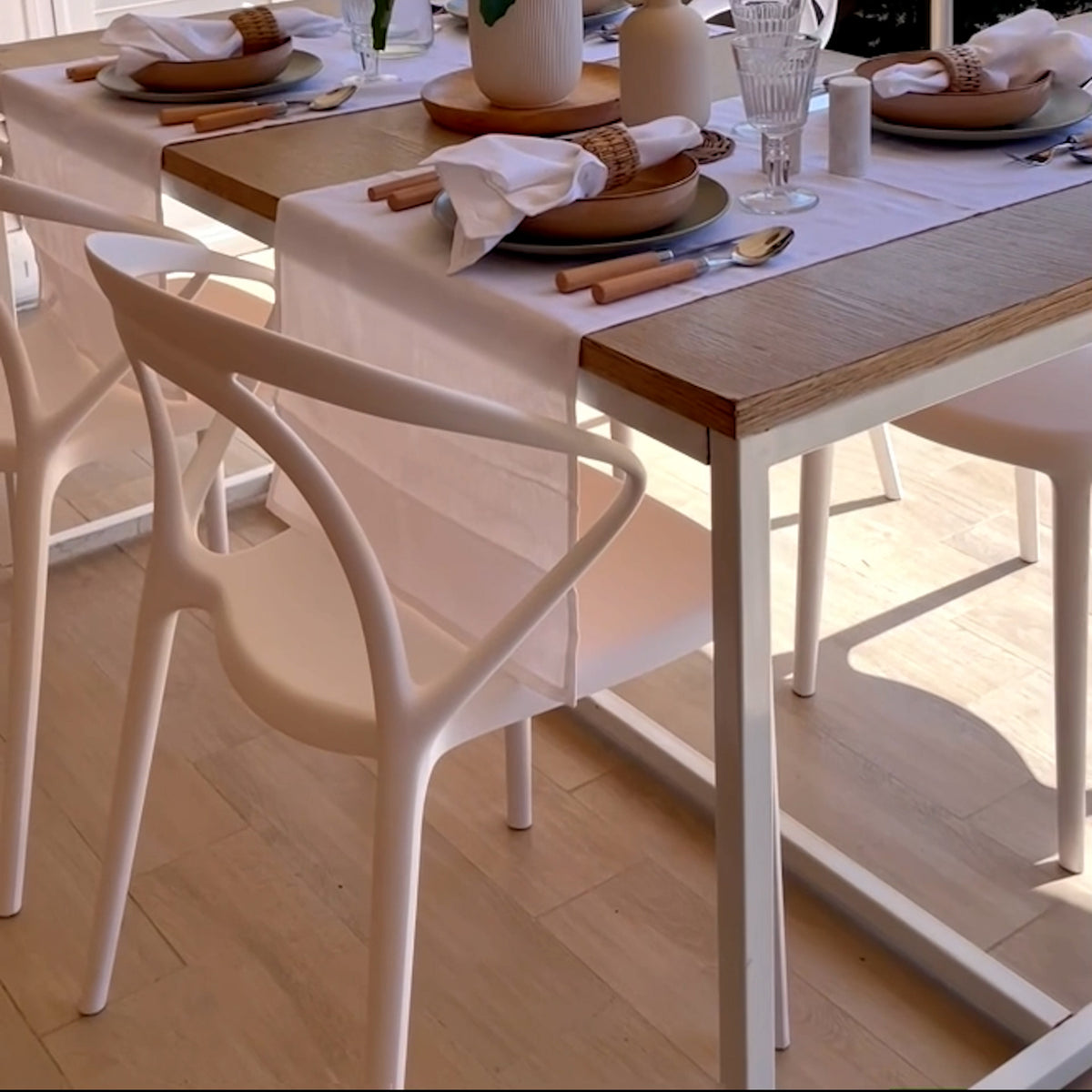 Sedie Olivia, Set da 4, Bianco