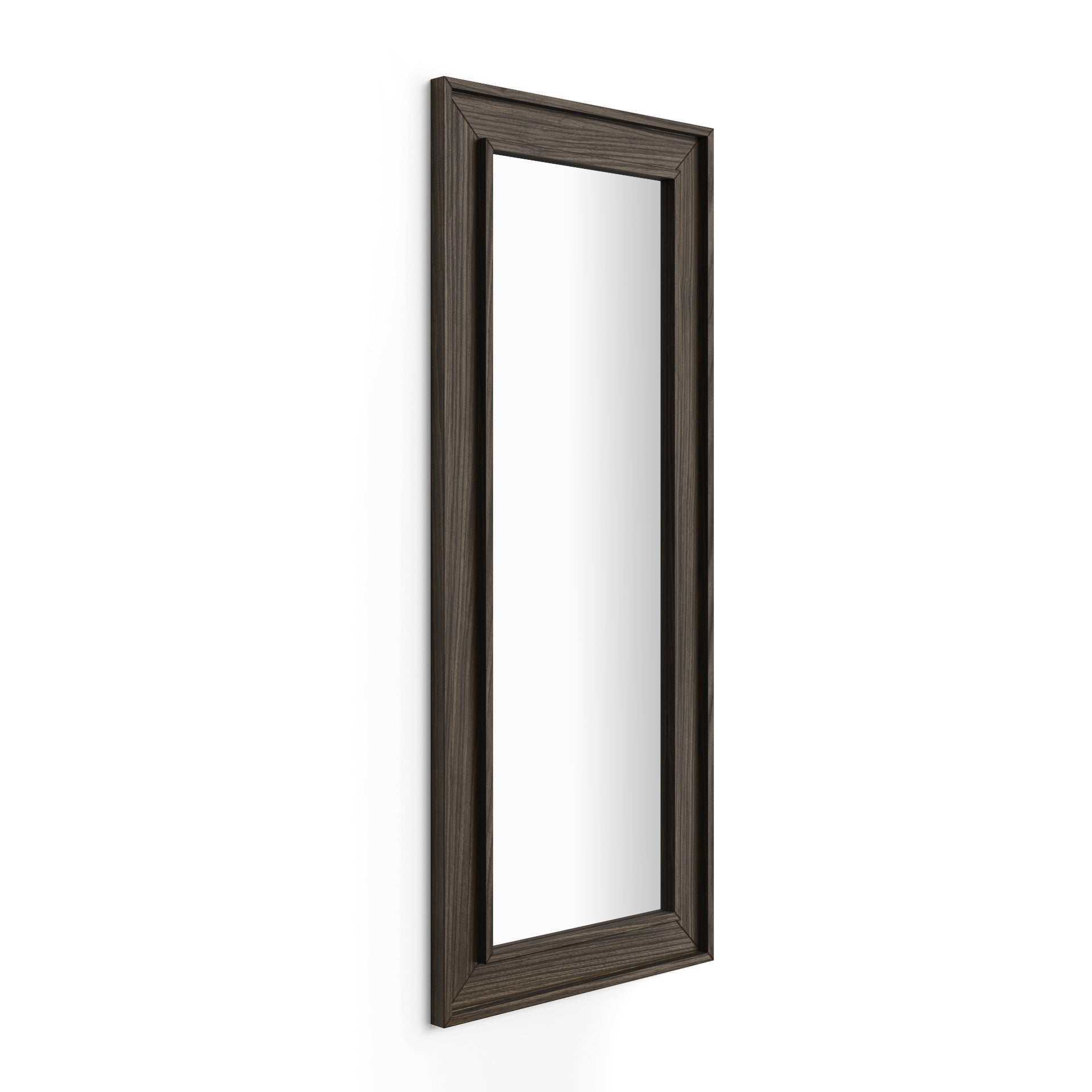 Angelica Wall / Floor Mirror 63 x 26.4 in, Dark Walnut - Main image