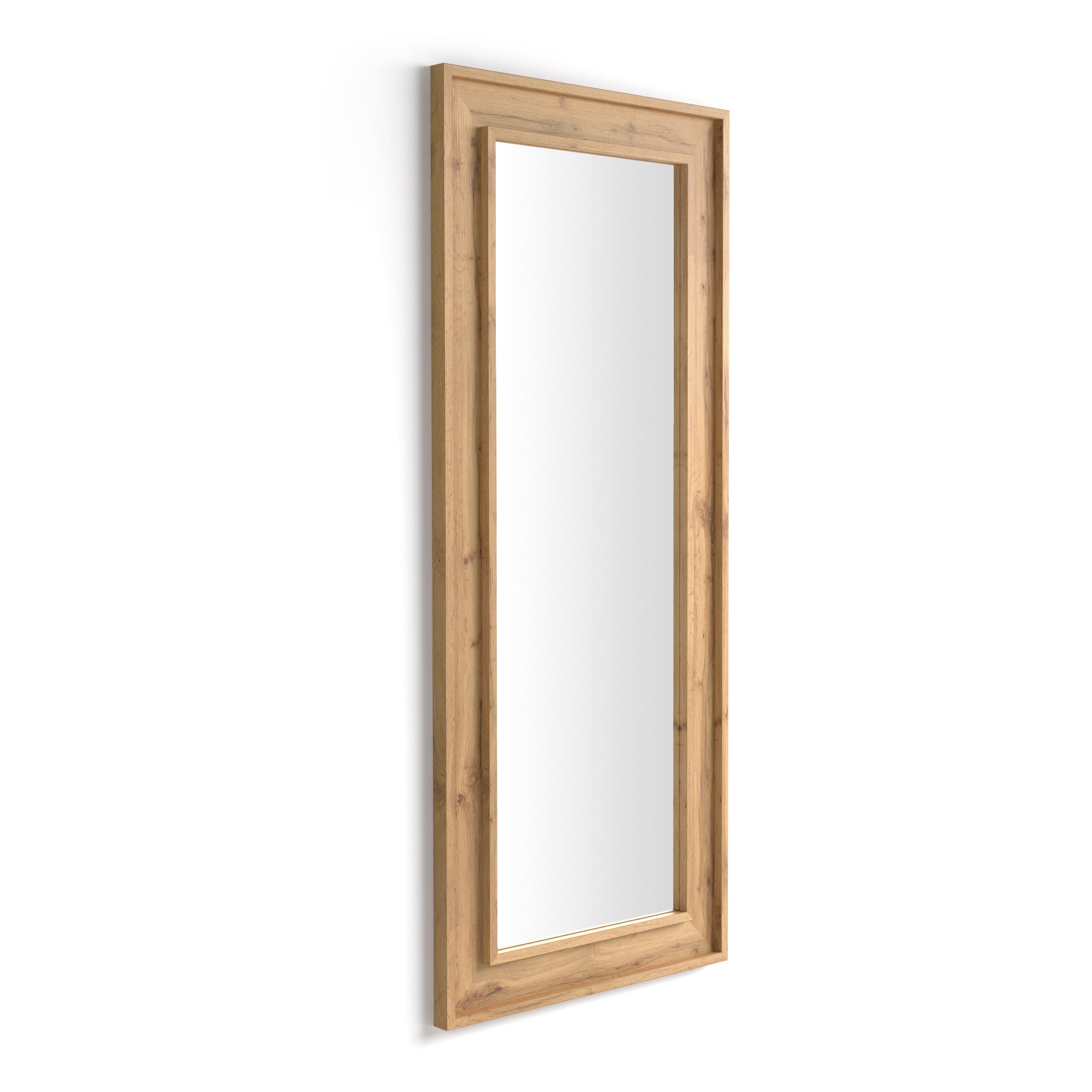 Angelica wall / floor Mirror, 160x67 cm, Rustic Oak
