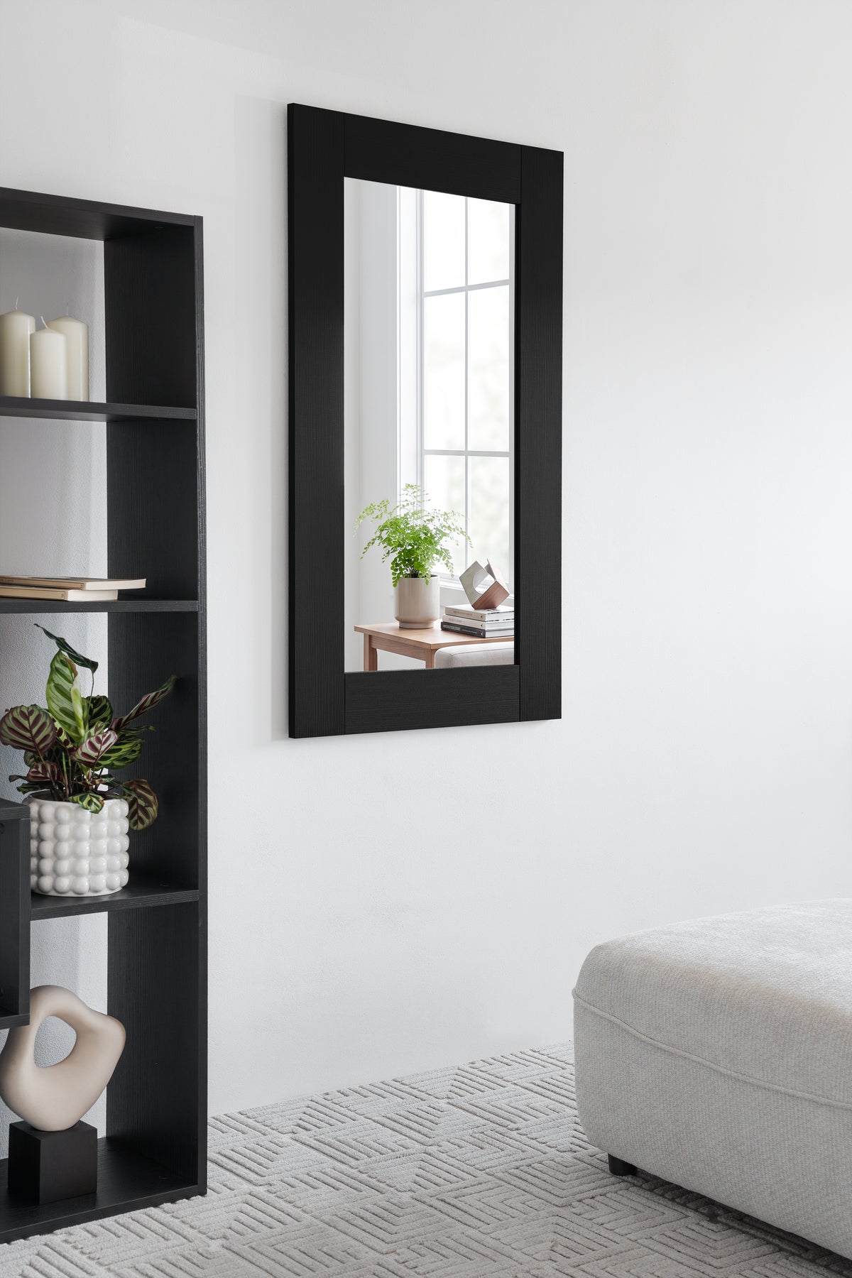 Evolution Rectangular Mirror, 120 x 70 cm, Black Ash