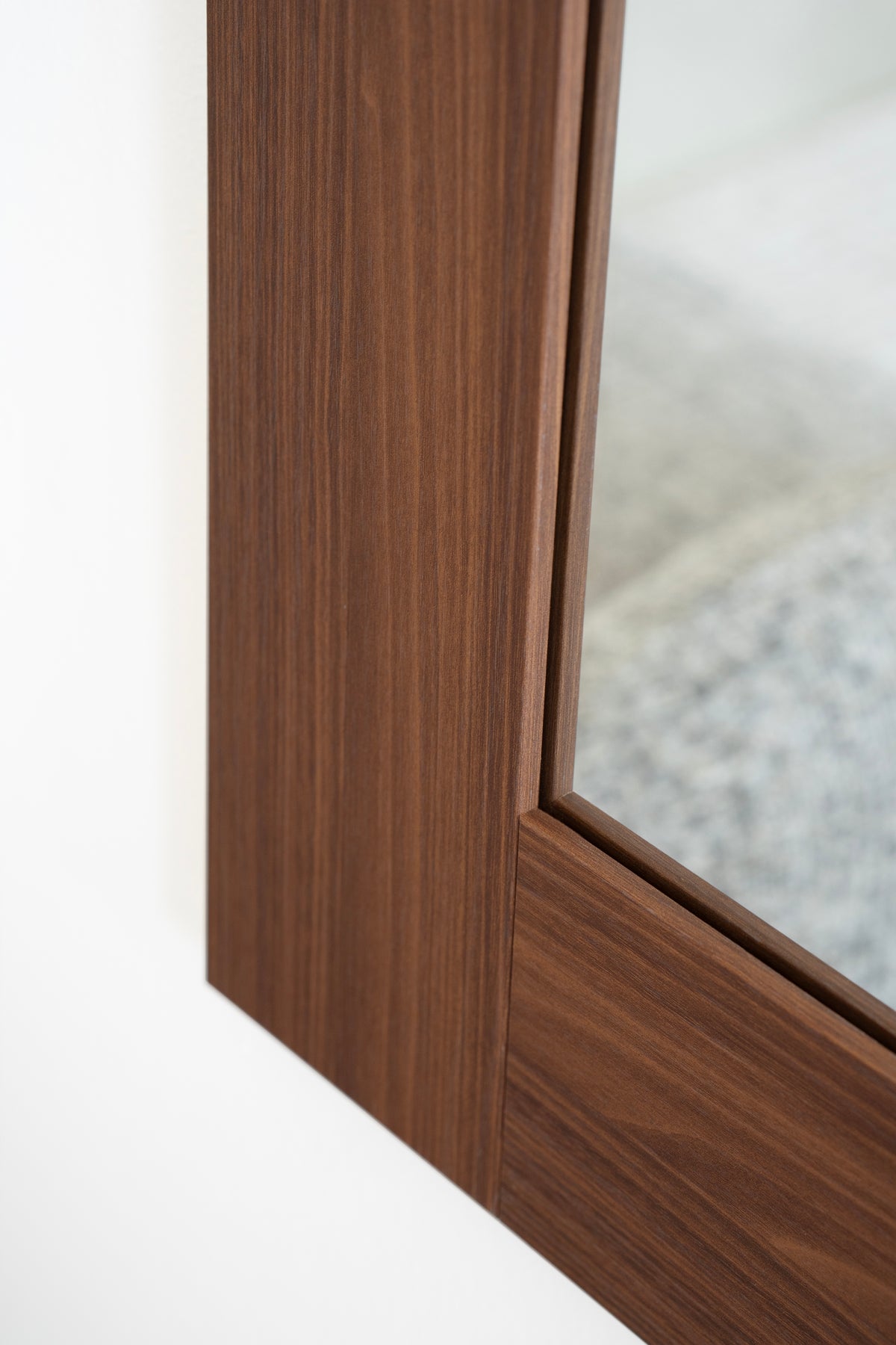 Evolution Rectangular Mirror, 70 x 70 cm, Canaletto Walnut