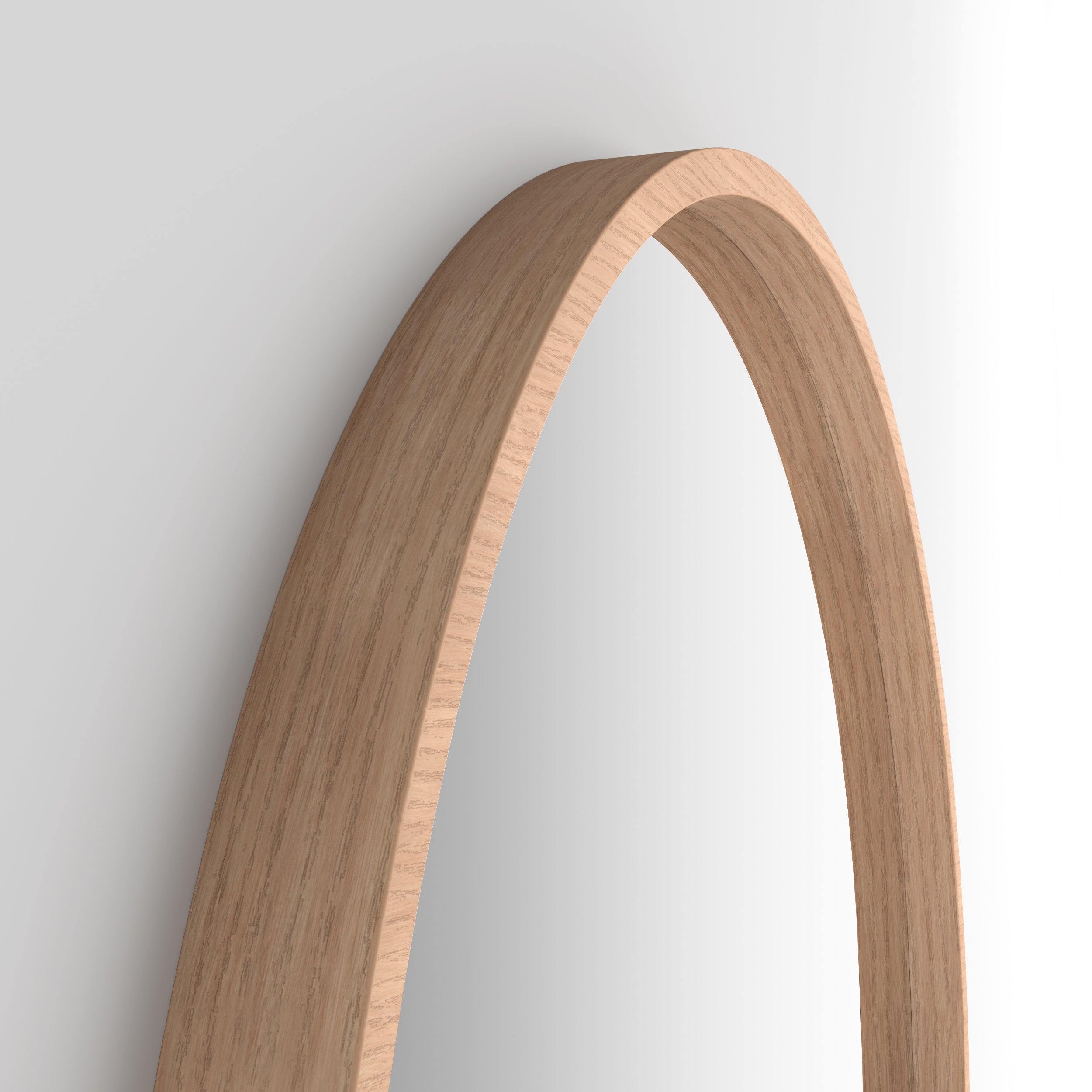 Olivia rundt speil, 82 cm i diameter, rustikk eik - Detaljbilde 2
