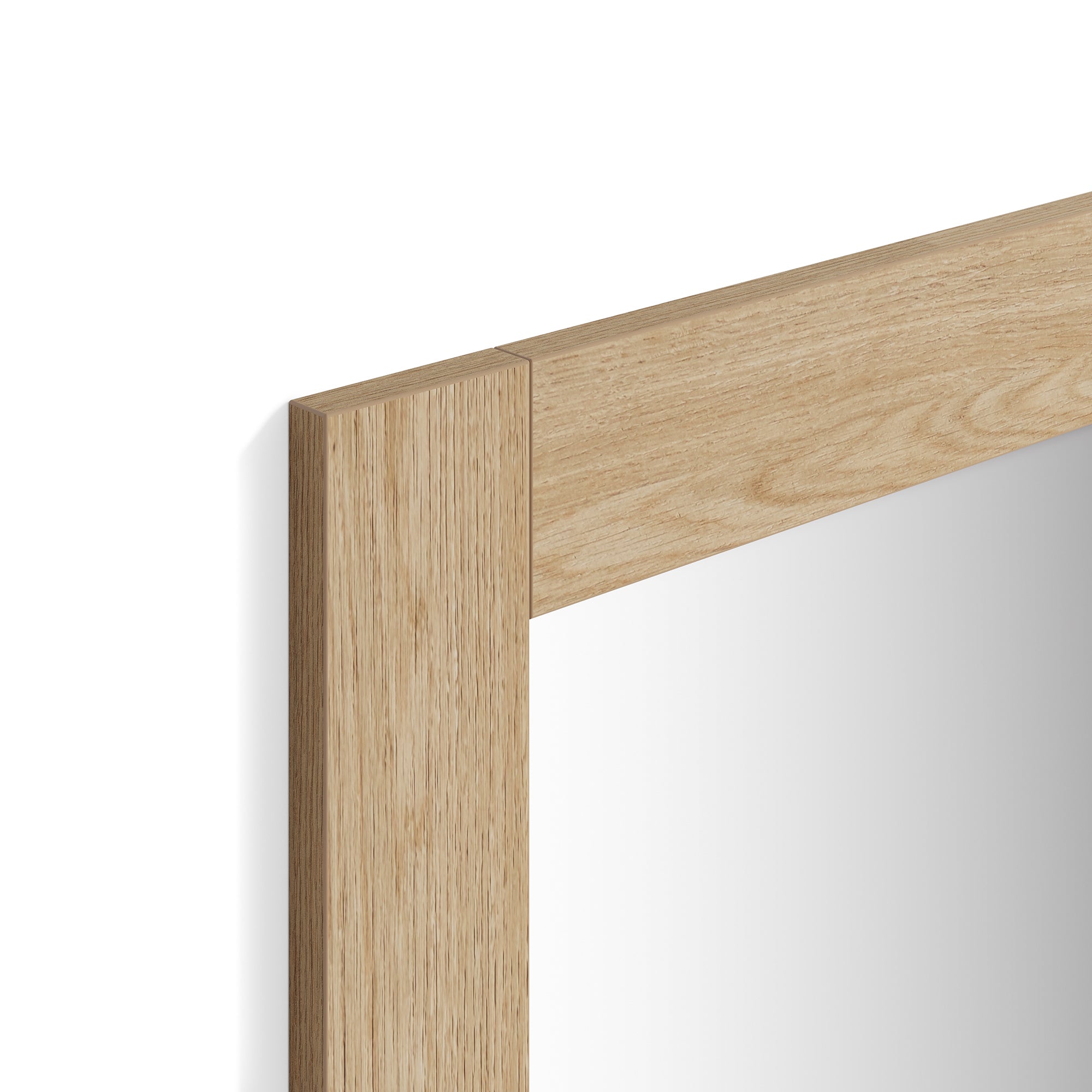 Specchiera rettangolare Rachele 90x60 cm, Rovere Naturale
