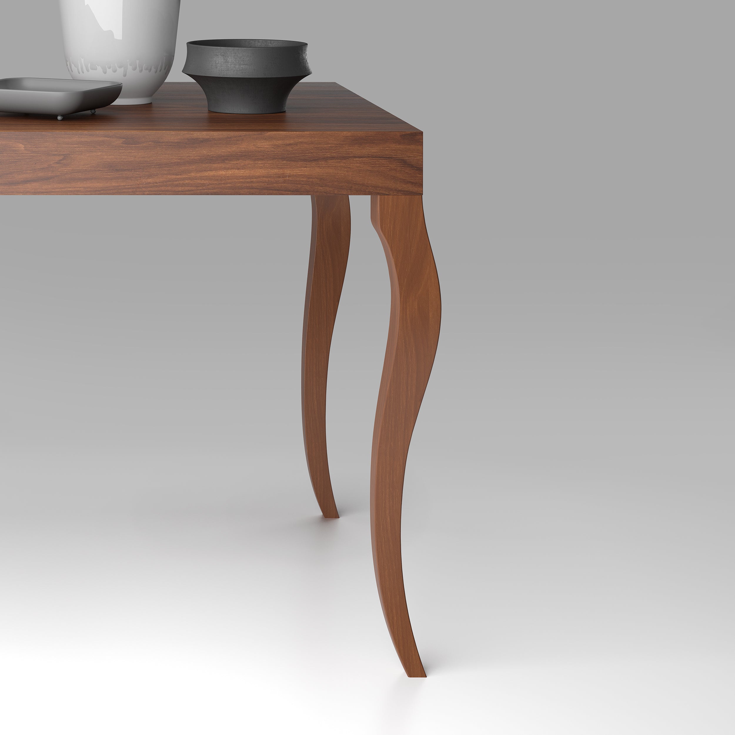 Table Extensible Classico, 120(200)x80 cm, Noyer - Detail image 2