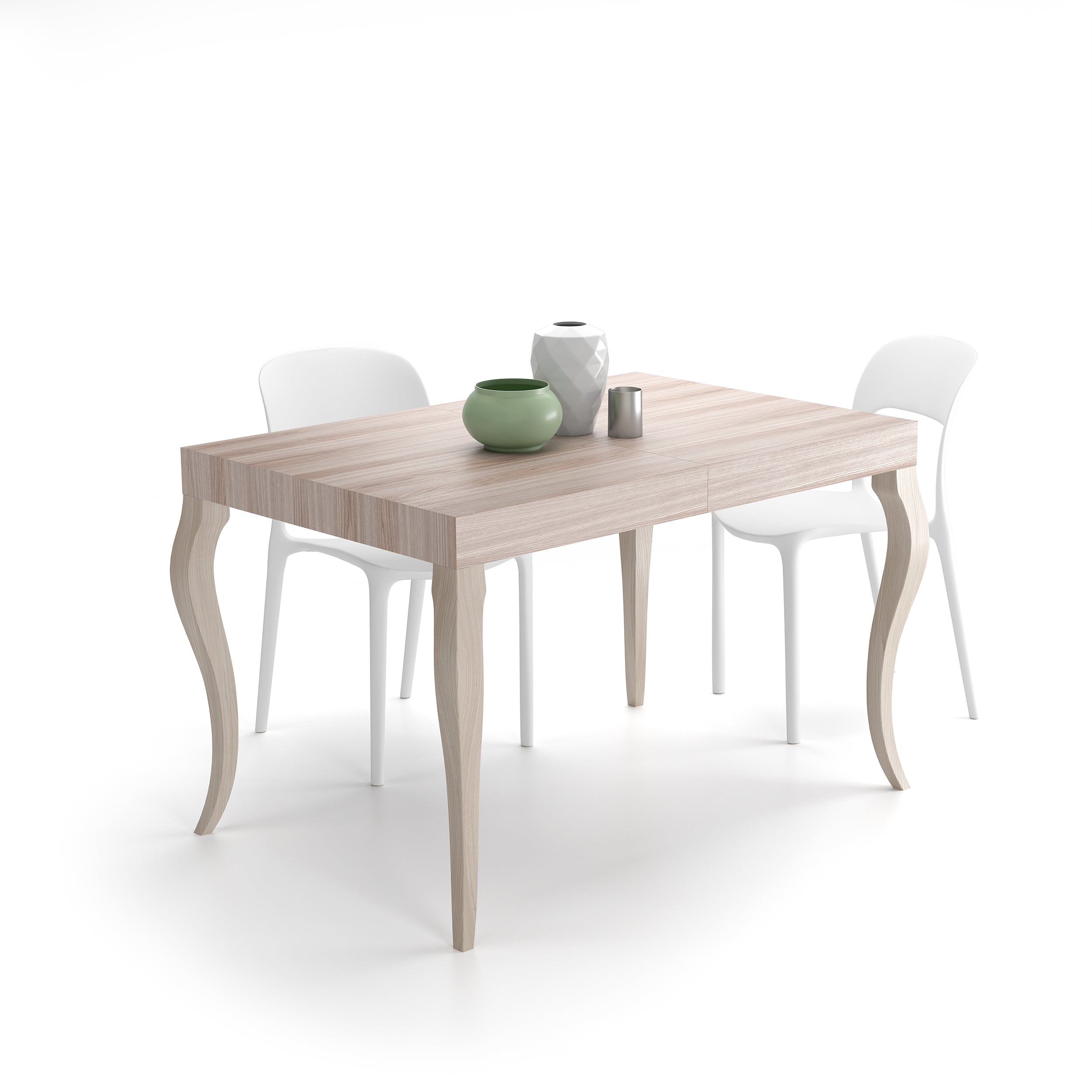 Table Extensible Classico, 120(200)x80 cm, Orme Perle - Detail image 2