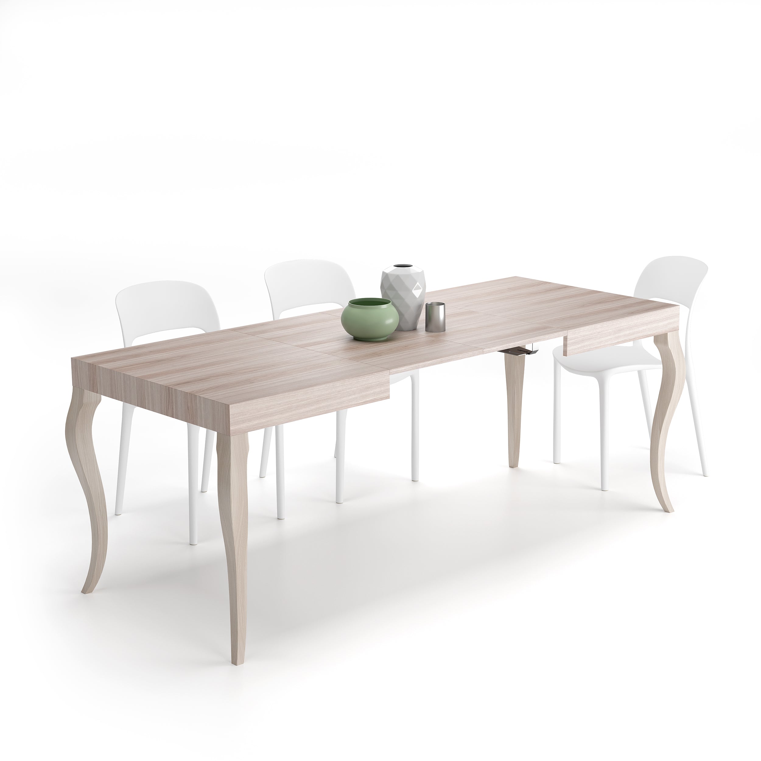 Table Extensible Classico, 120(200)x80 cm, Orme Perle