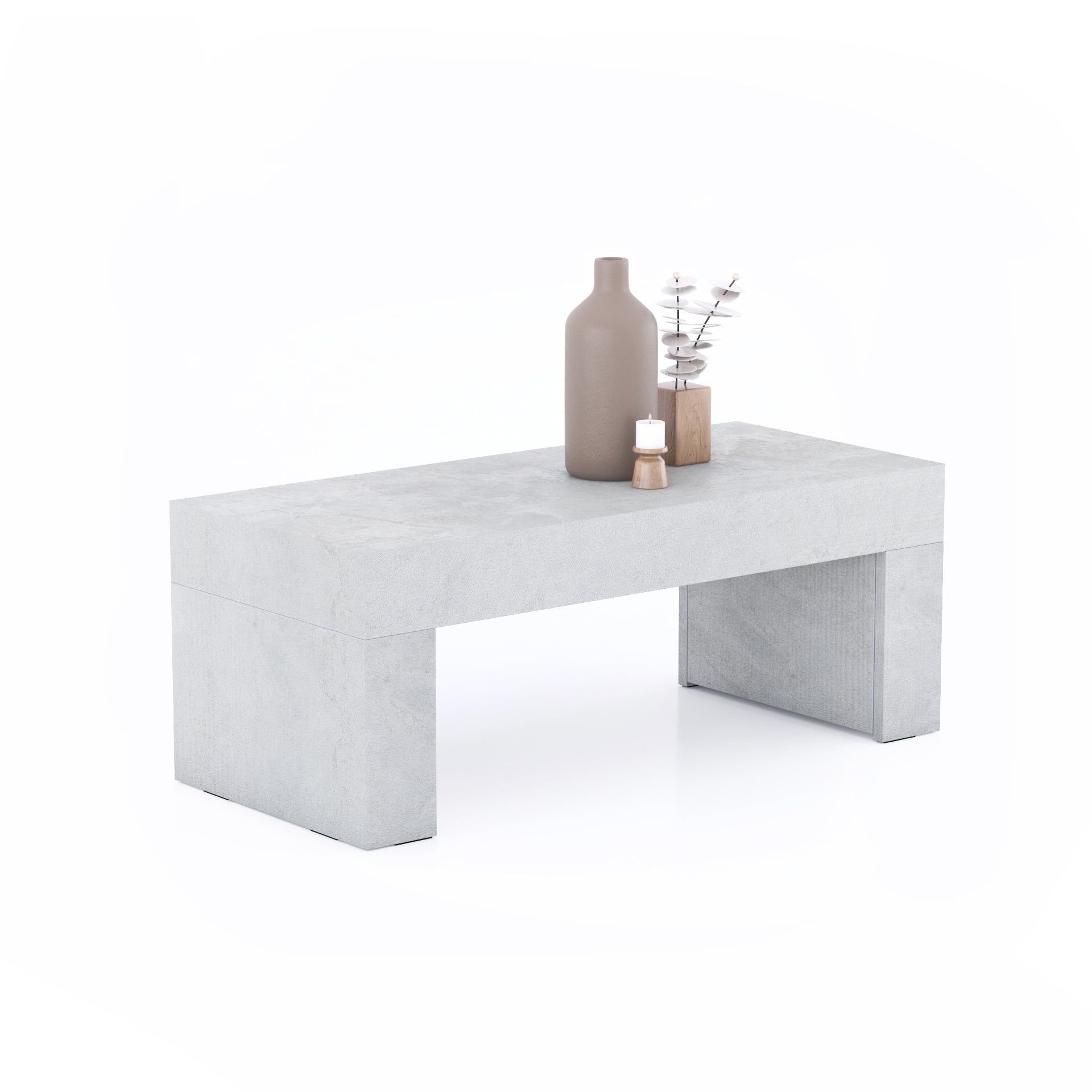 Evolution Coffee Table 90x40, Concrete Effect, Grey - Main image