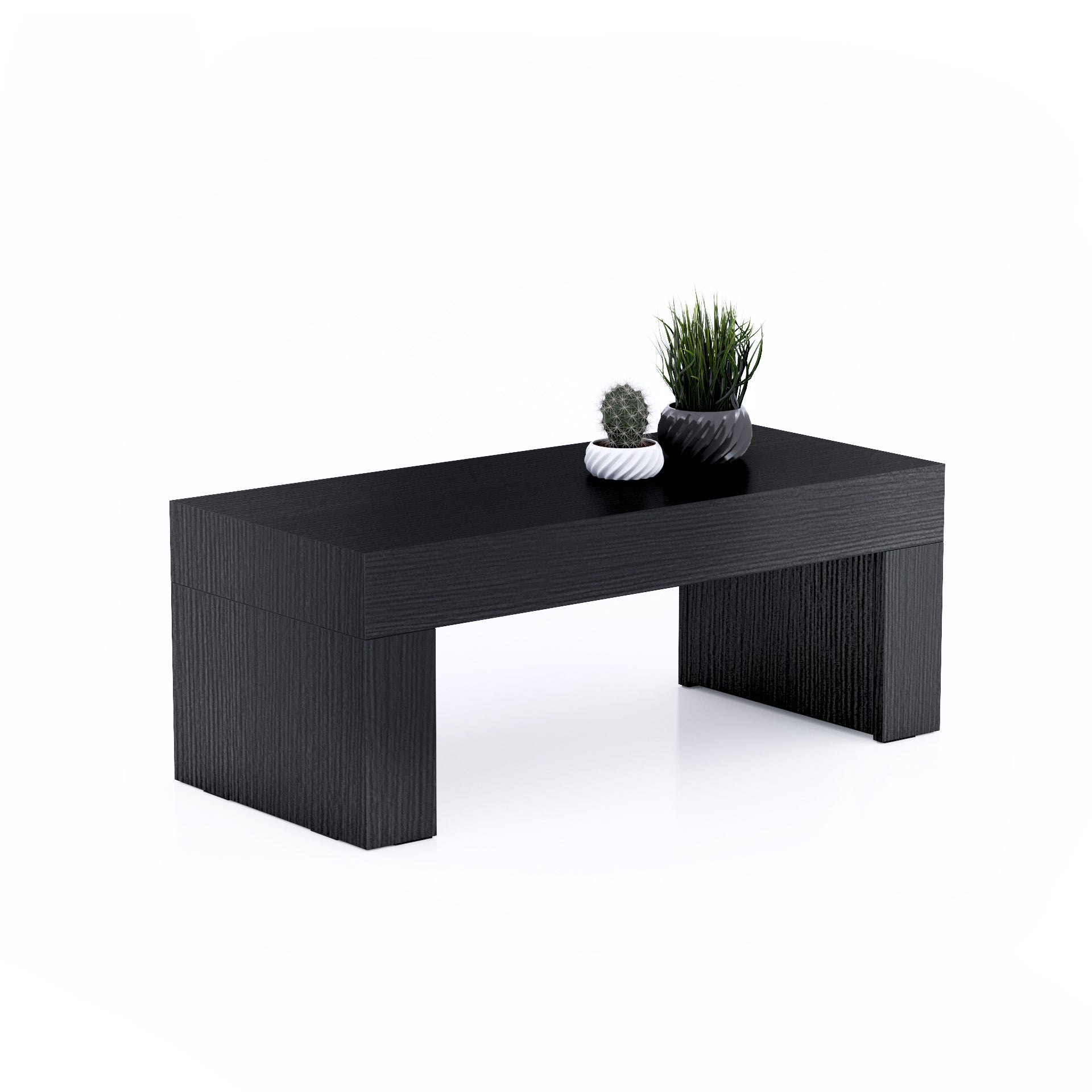 Tavolino Evolution 90x40, Nero Frassino